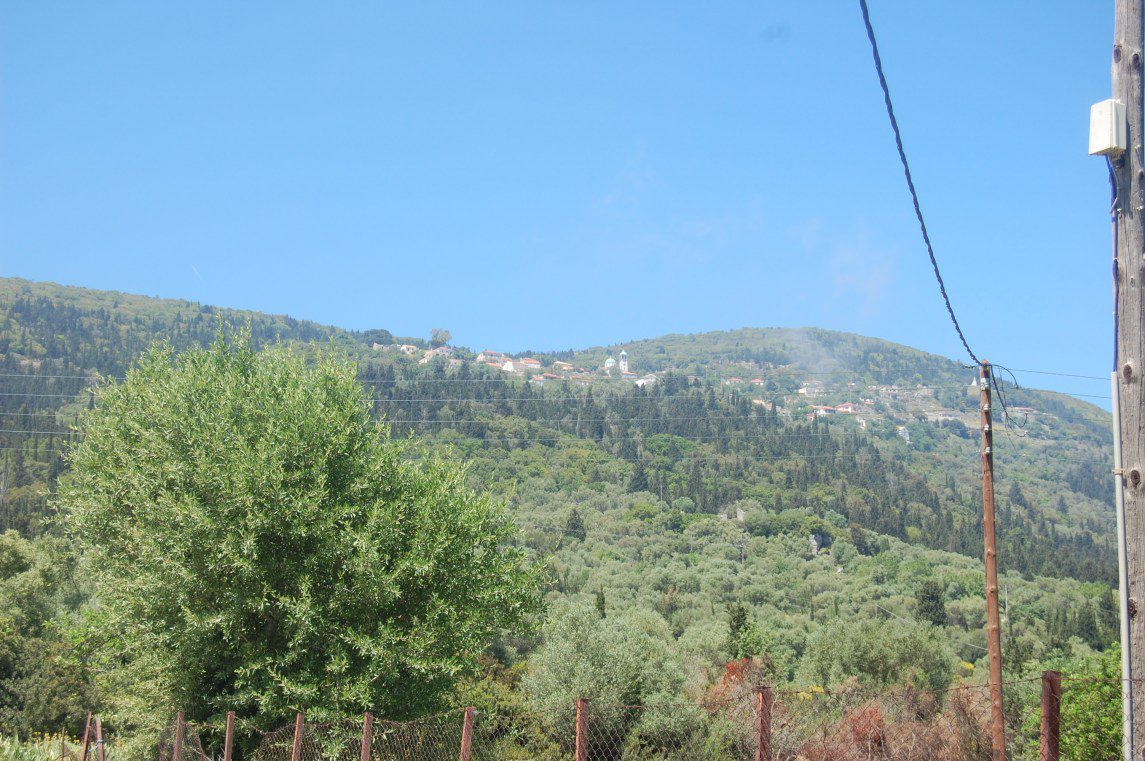Exterior view of house for sale Ithaca Greece