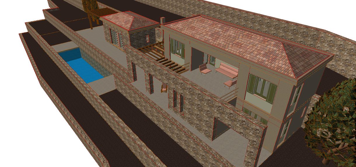 Ψηφιακός σχεδιασμός κατοικίας σε οικόπεδο προς πώληση στην Ιθάκα Περαχώρι