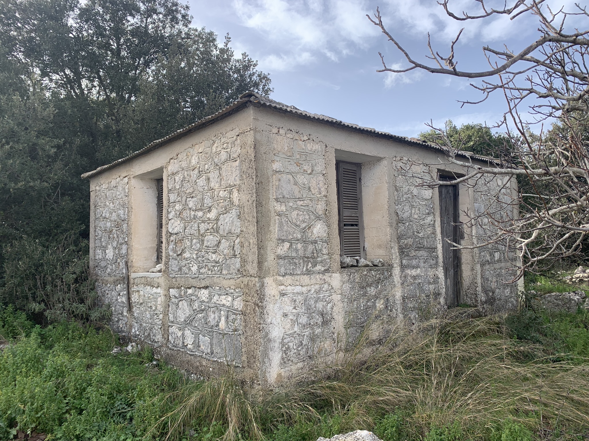 Exterior of house with land for sale in Ithaca Greece, Anoghi