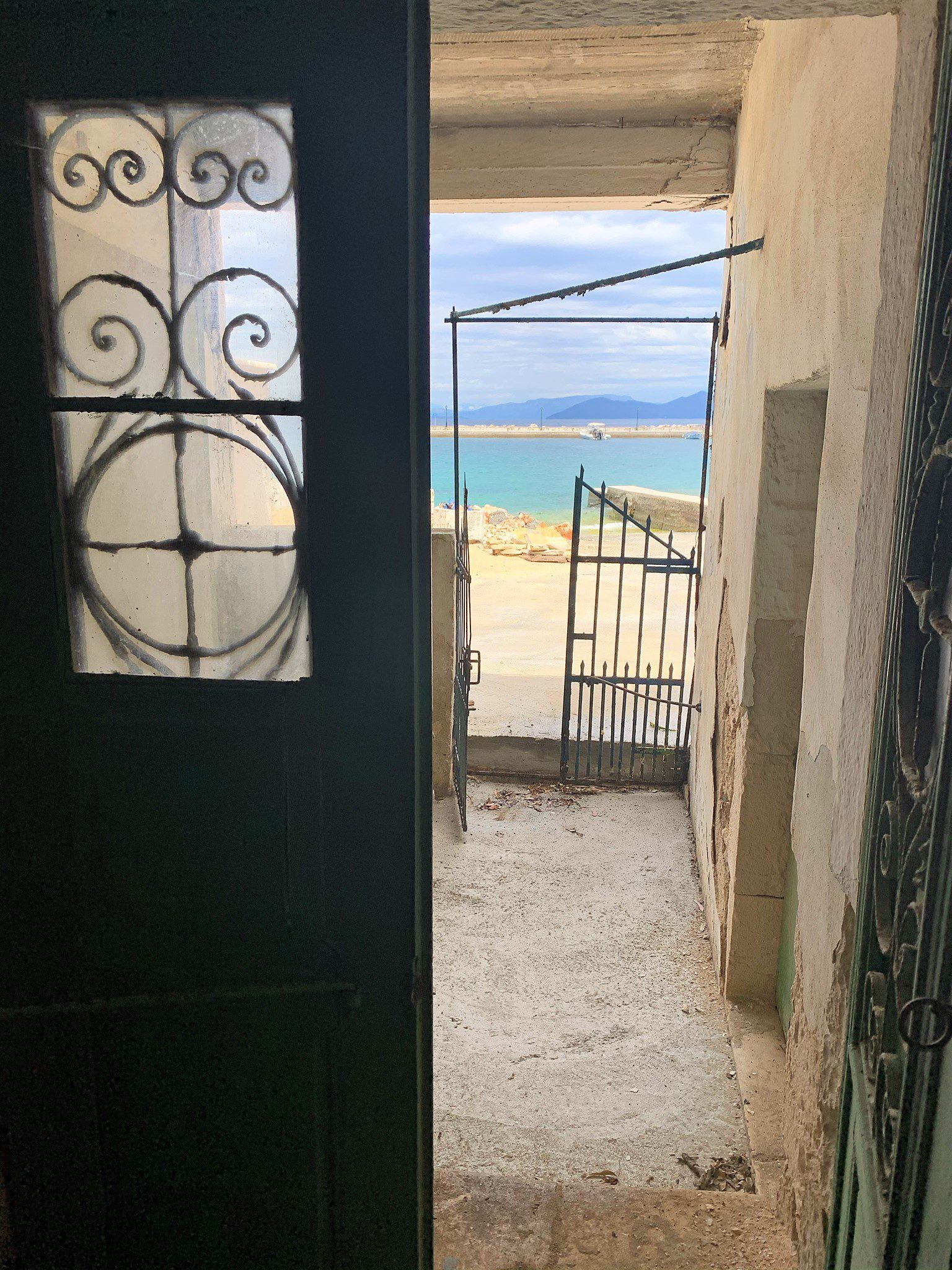 Entrance of house for sale Ithaca Greece, Frikes