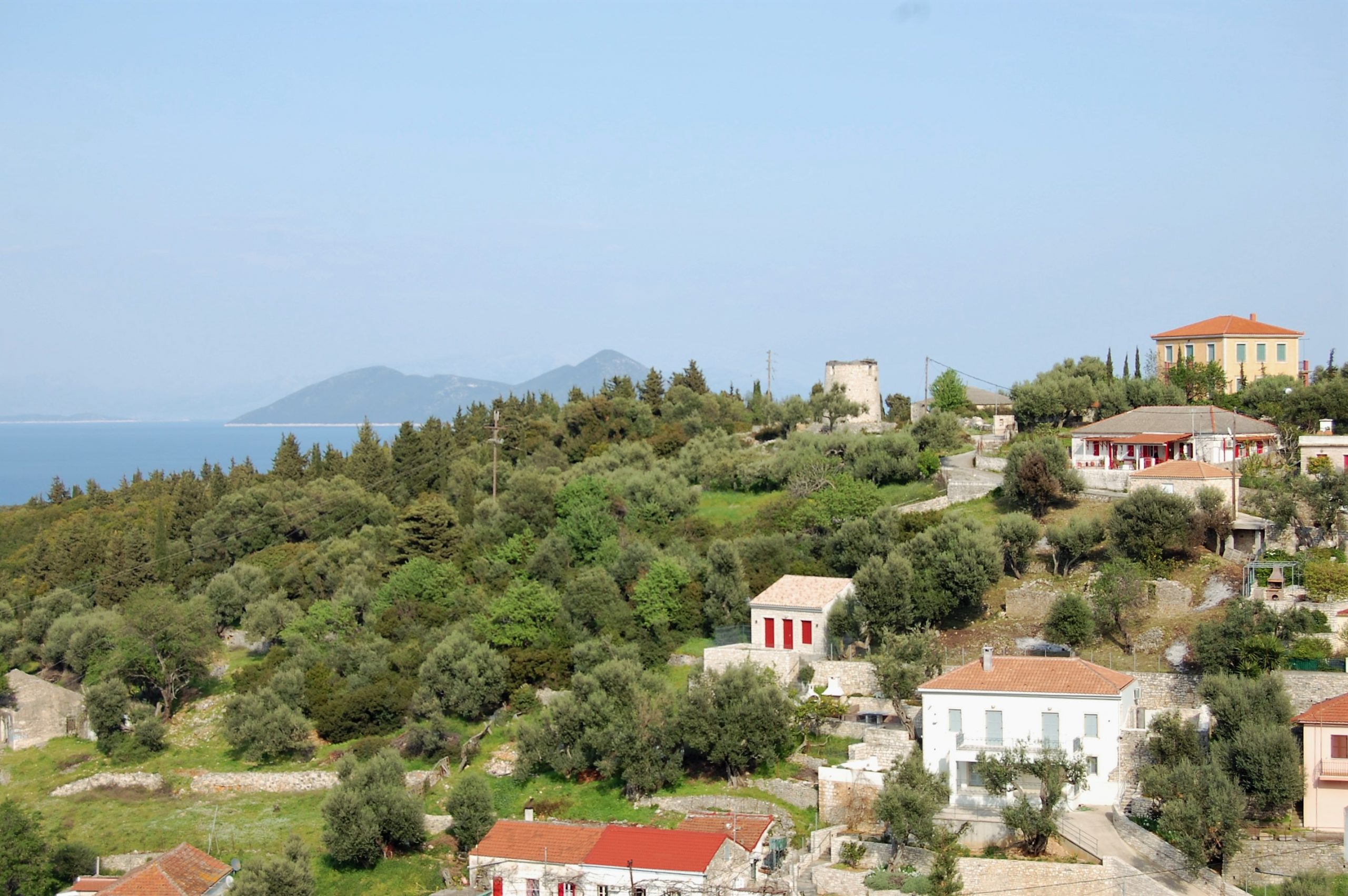 Εναέρια άποψη του σπιτιού προς πώληση στην Ιθάκη Ελλάδα