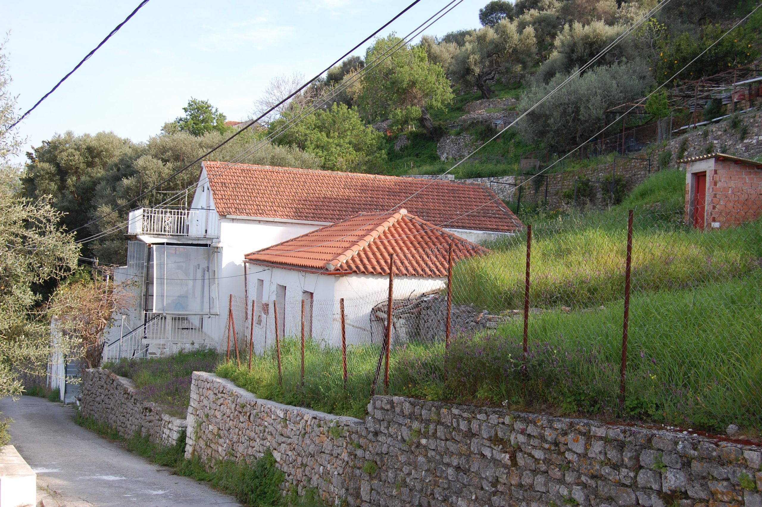 Exterior view of house for sale in Ithaca Greece