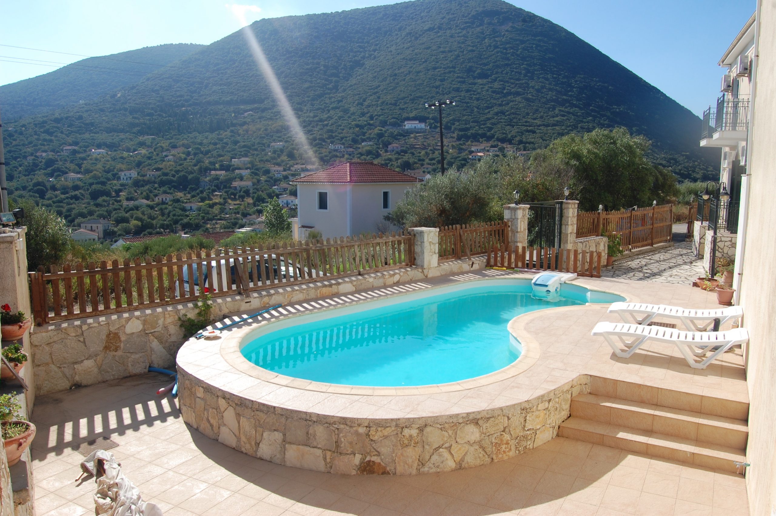 swimming pool of Iriana Village for rent in Ithaca Greece, Stavros