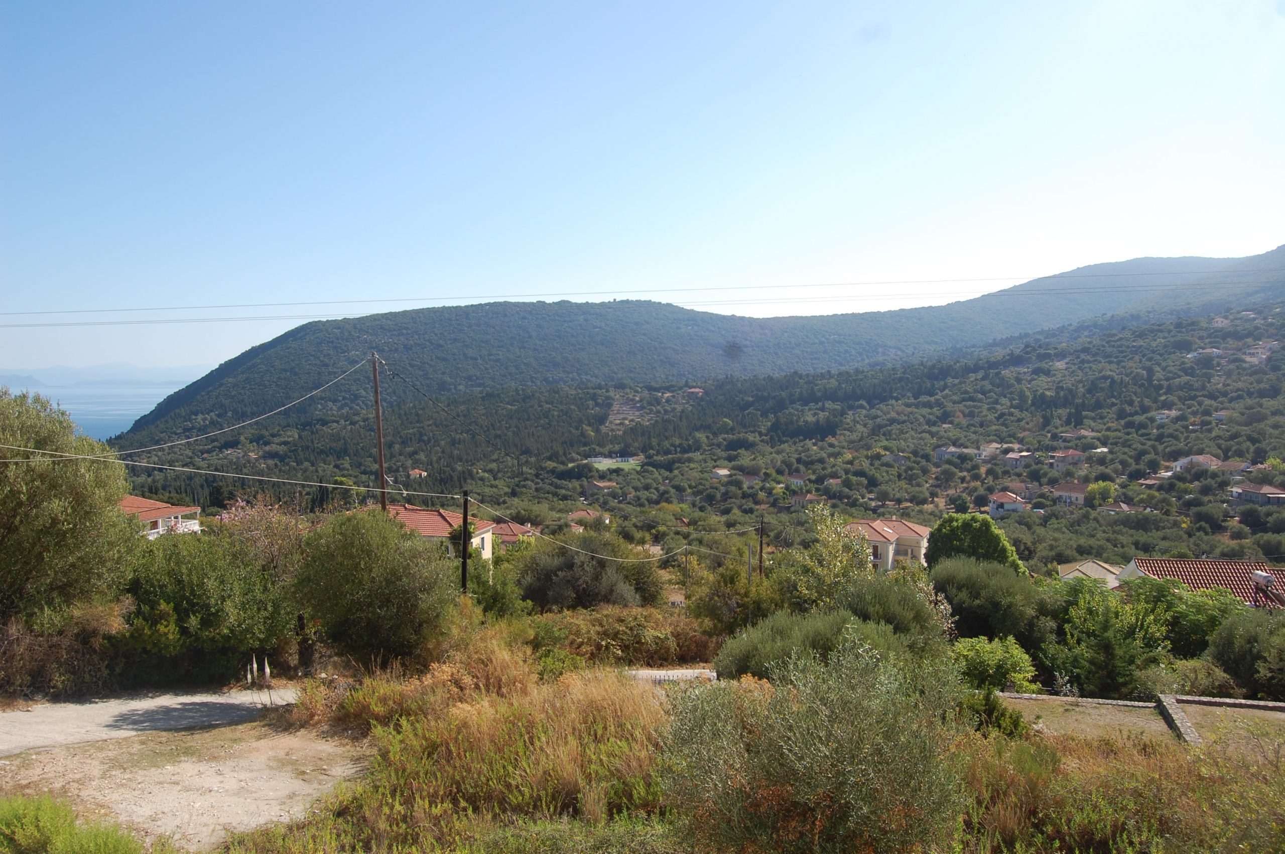 Θέα από το Iriana Village προς ενοικίαση στην Ιθάκη Ελλάδα, Σταυρός