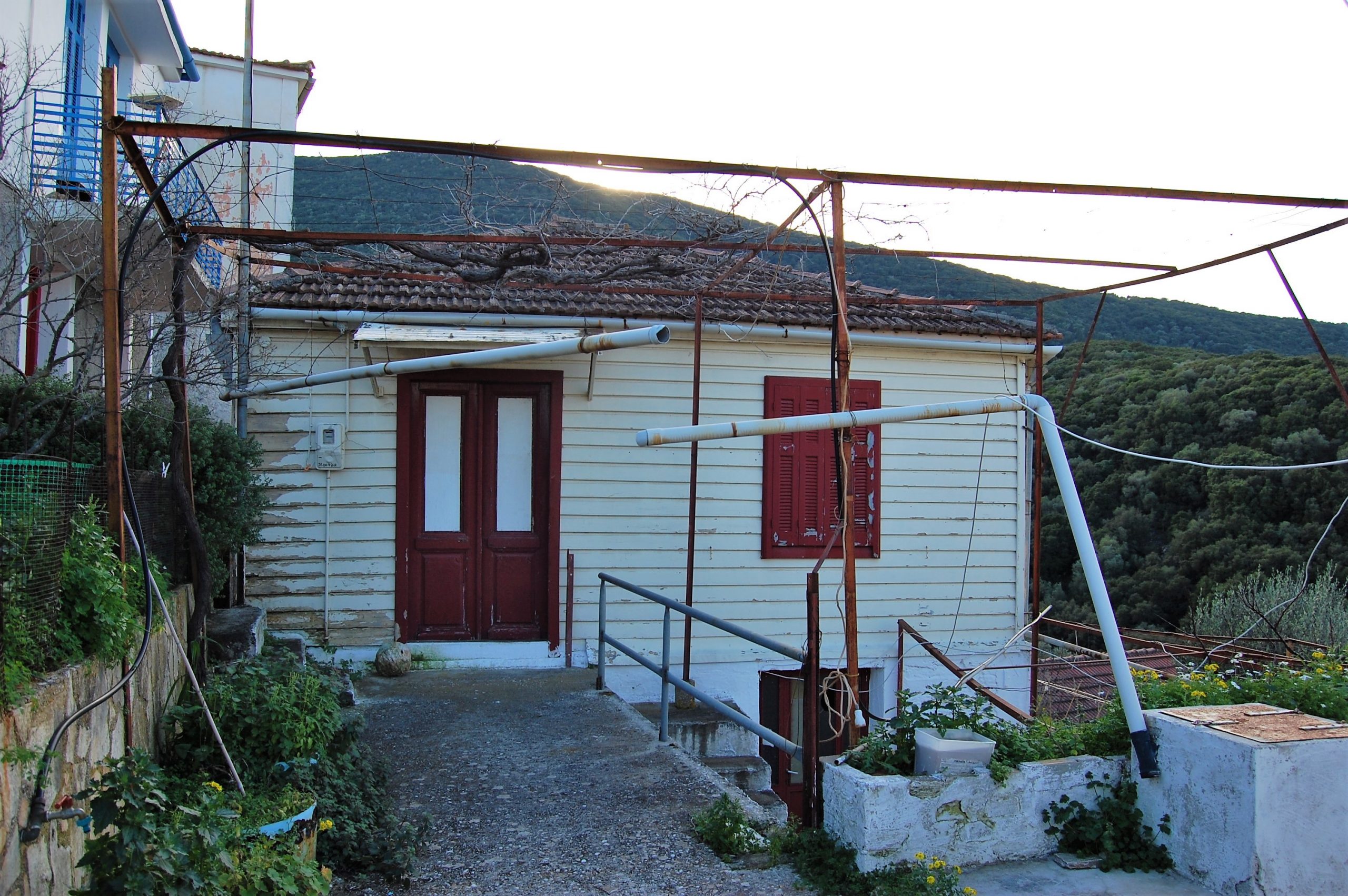 Exterior view of house for sale in Ithaca Greece