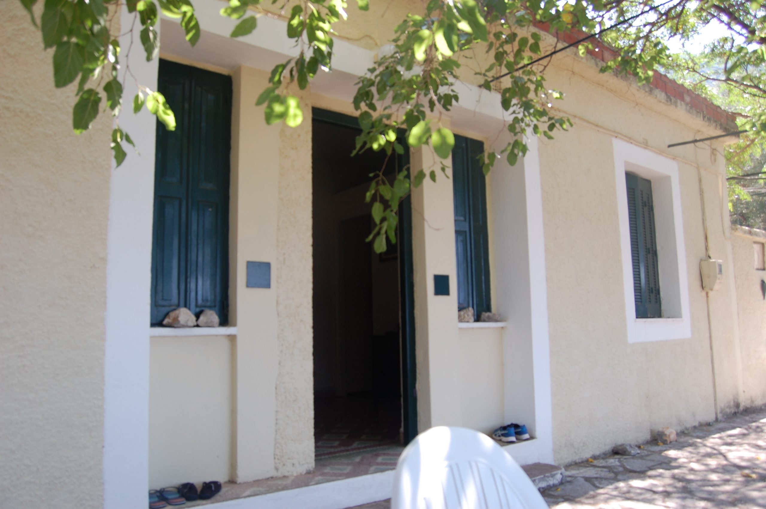 Exterior view of house for sale Ithaca Greece
