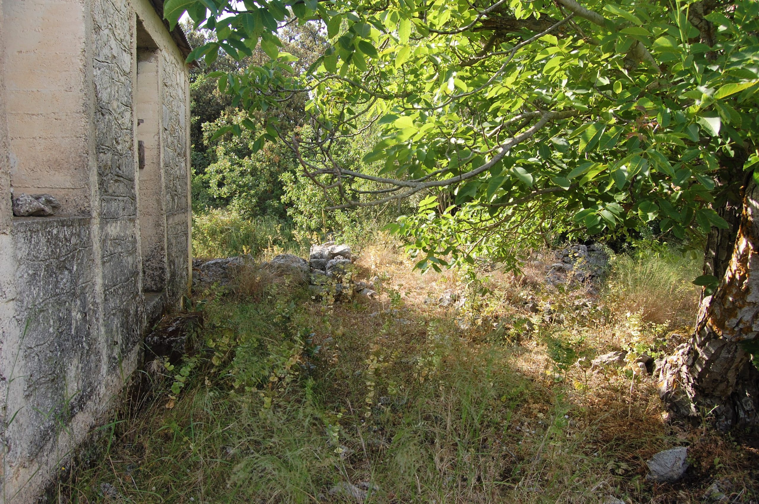 Exterior view of land with house for sale on Ithaca Greece, Anoghi