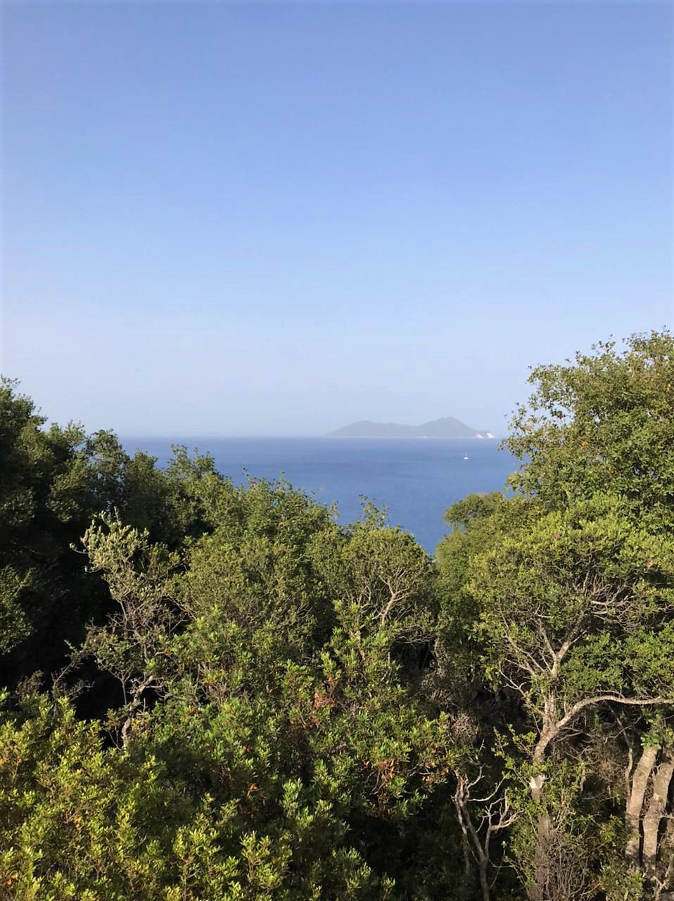Landscape and terrain of land for sale in Ithaca Greece, Marmakas