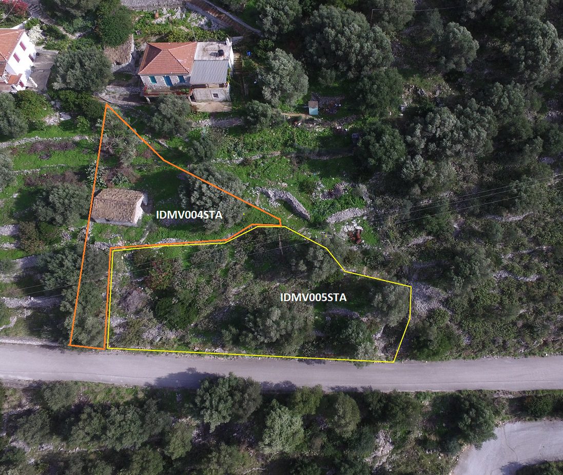 Aerial views of land for sale Ithaca Greece, Stavros