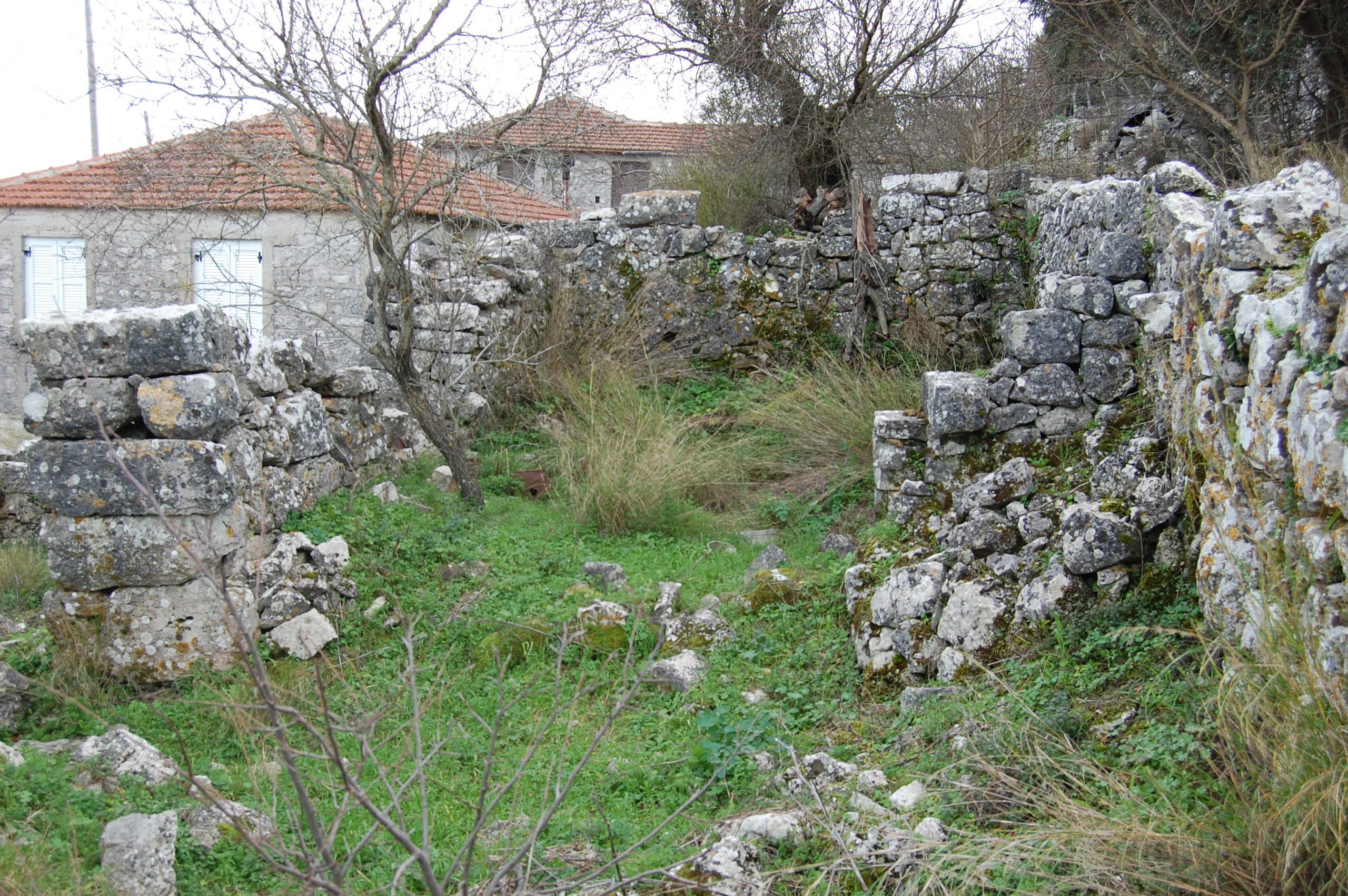 Landscape and terrain of land for sale on Ithaca Greece