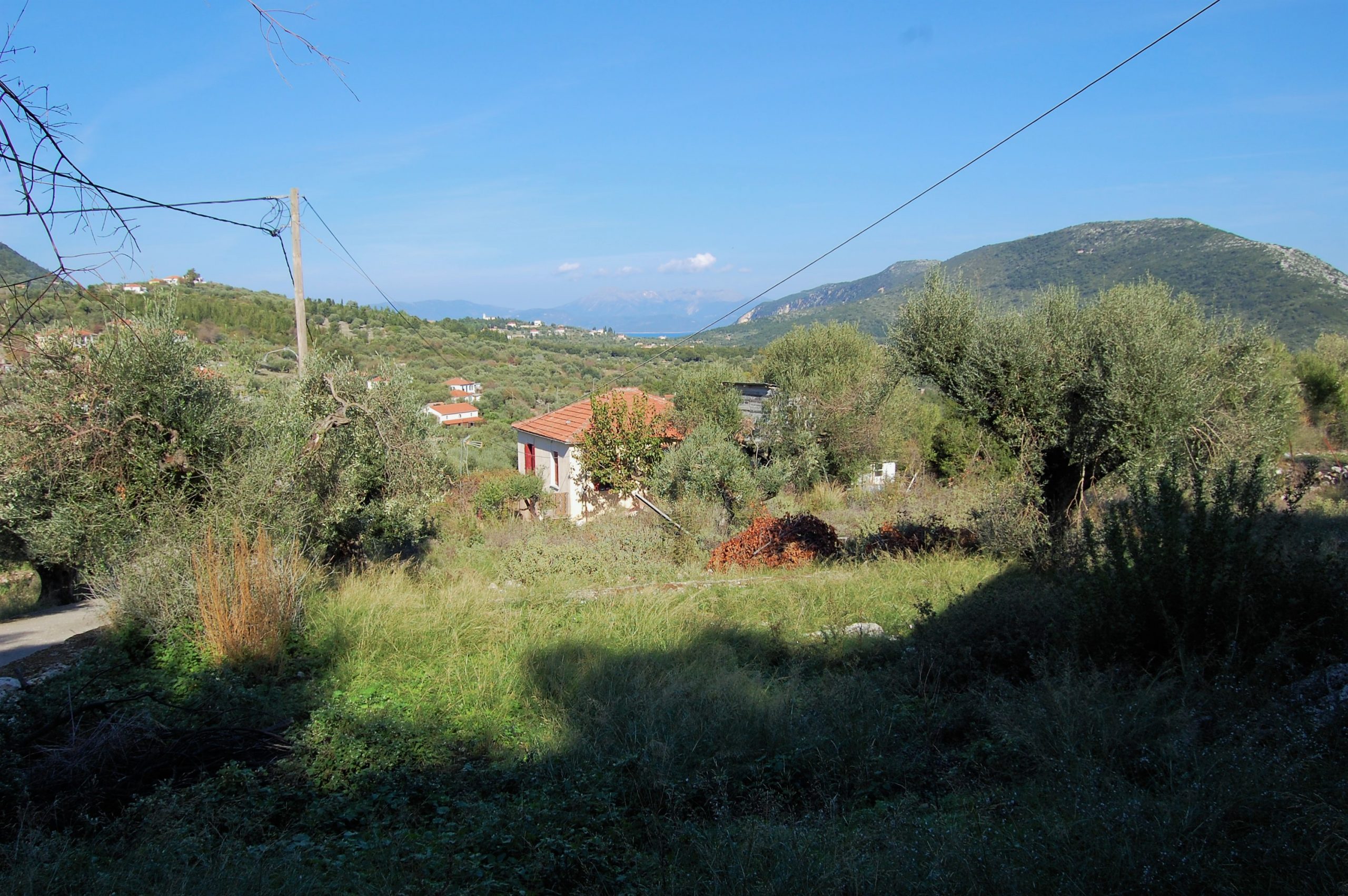 Landscape terrain of land for sale Ithaca Greece Stavros