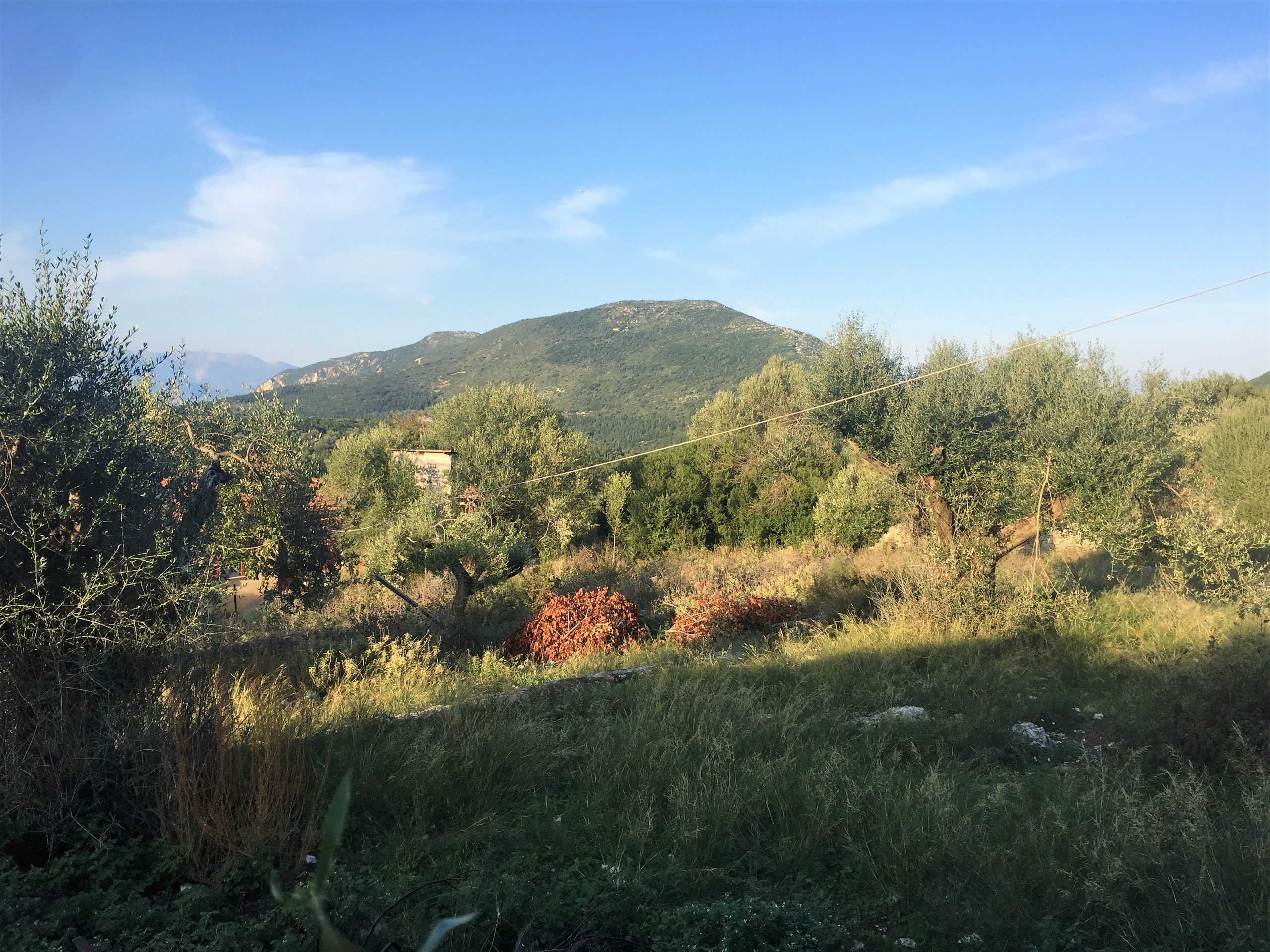 Landscape terrain of land for sale Ithaca Greece Stavros