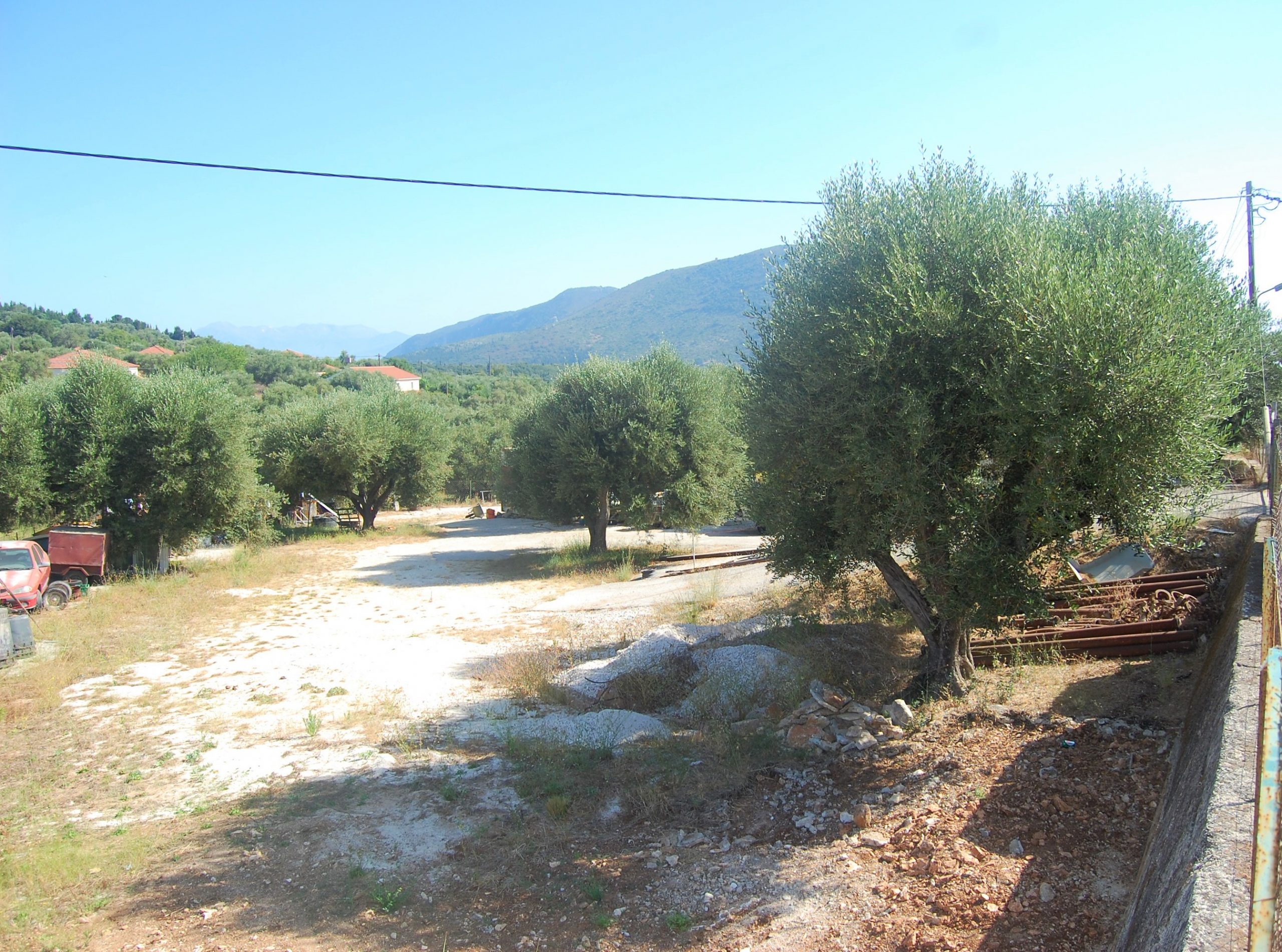 Exterior view land for sale in Ithaca Greece