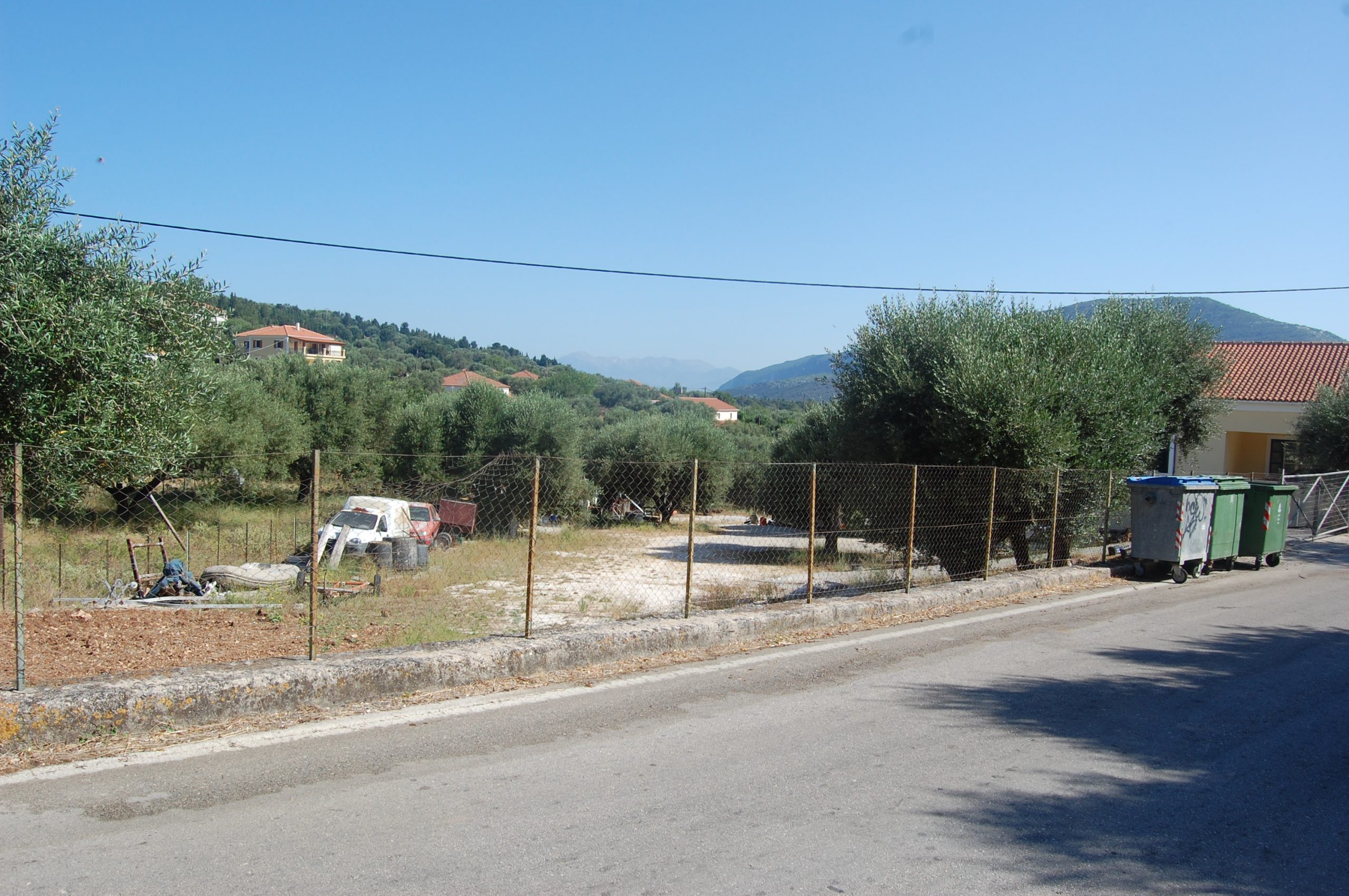 Exterior view land for sale in Ithaca Greece