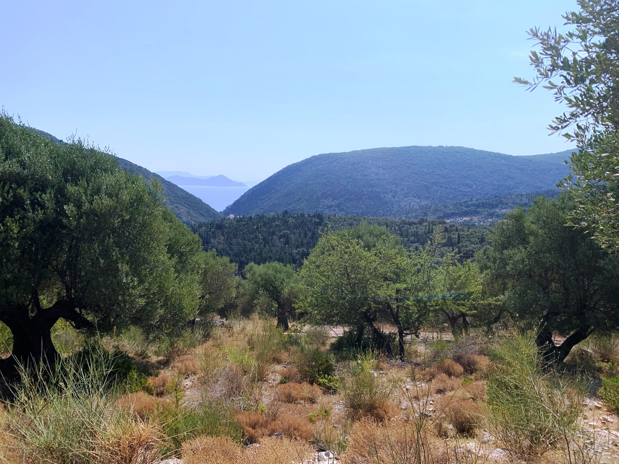 Views from land for sale in Ithaca Greece, Pilikata, Stavros