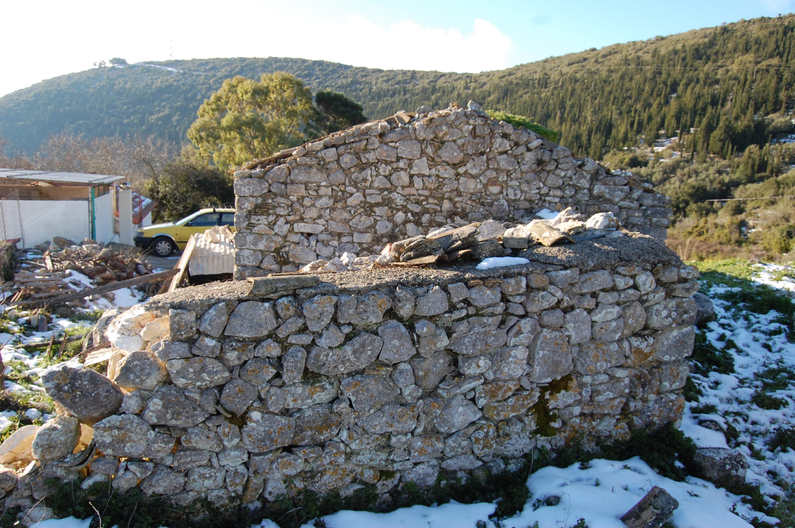 Landscape and terrain of land for sale on Ithaca Greece