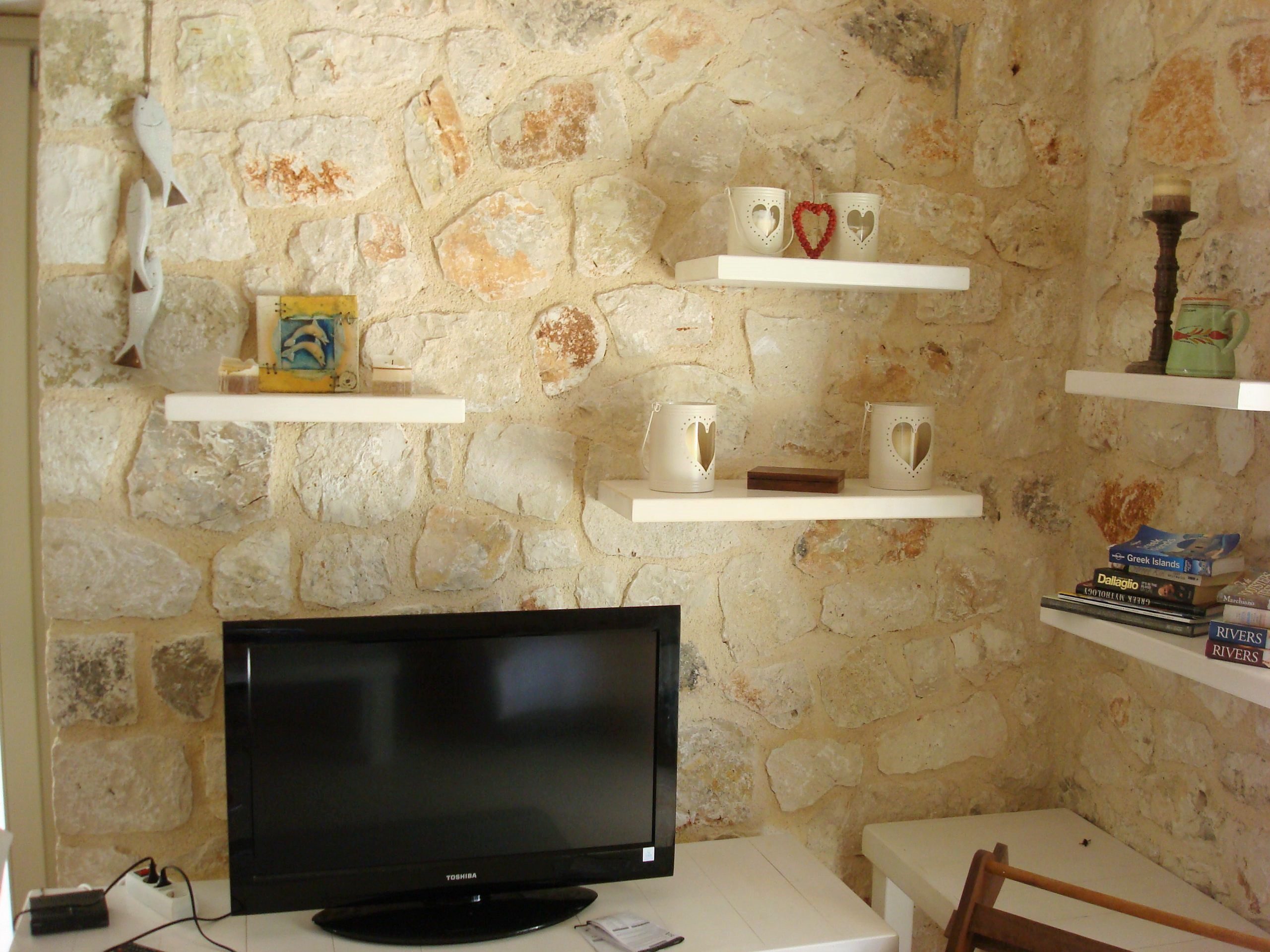 Interior living room of Kouvarata for rent MV Properties Ithaca Greece