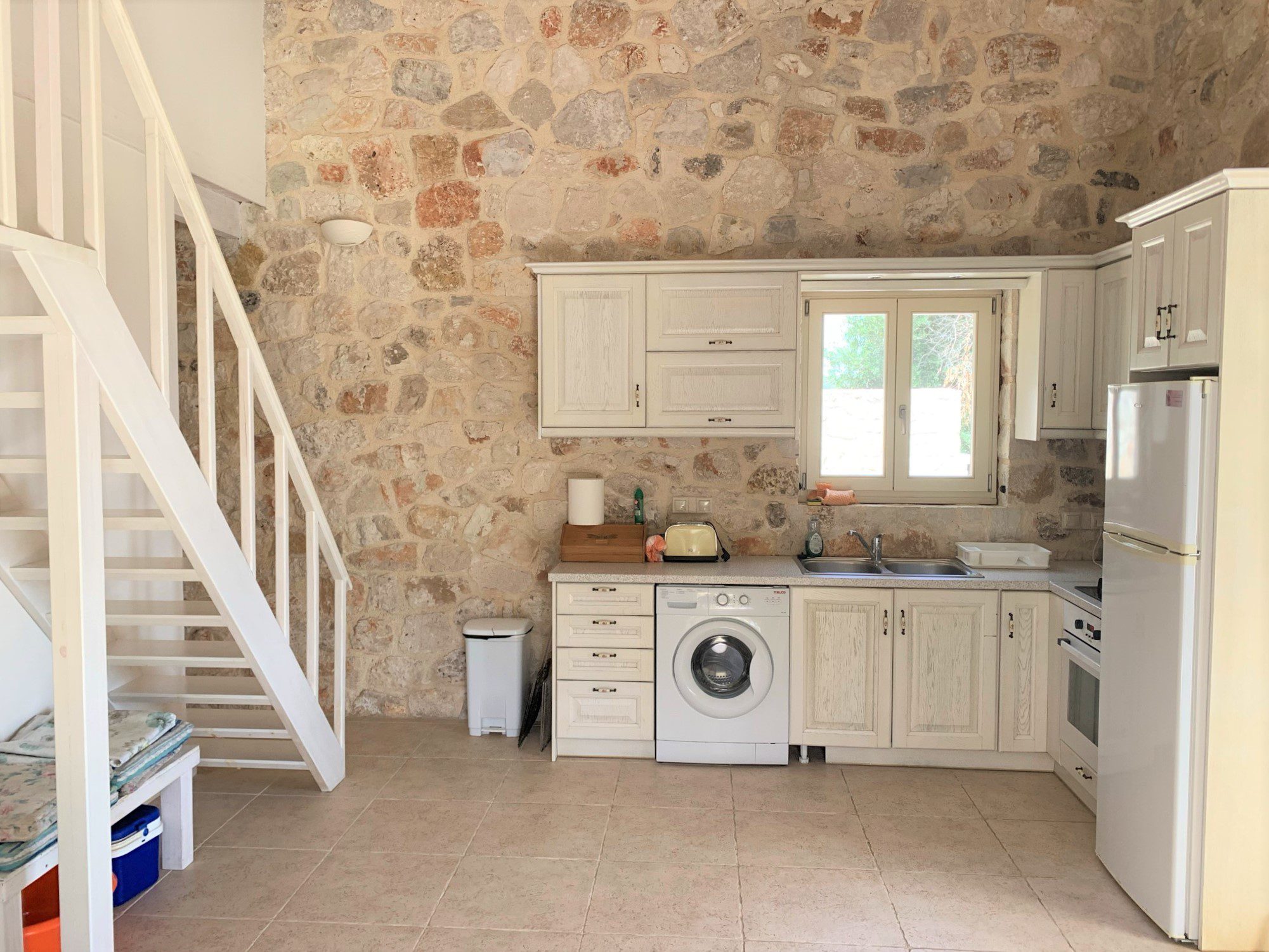 Interior space of holiday houses for rent on Ithaca Greece, Stavros