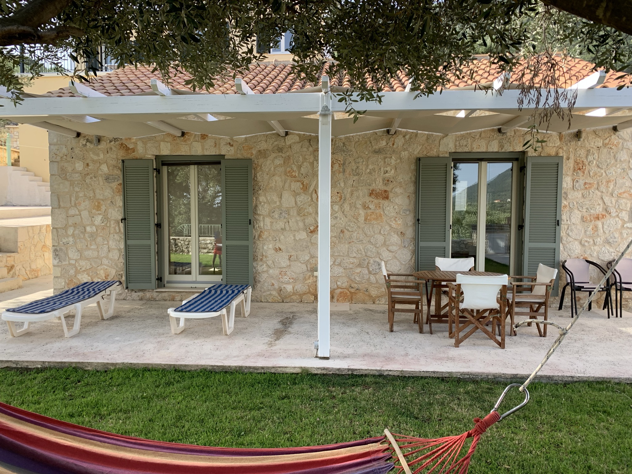 Outdoor areas of villas for rent on Ithaca Greece, Stavros
