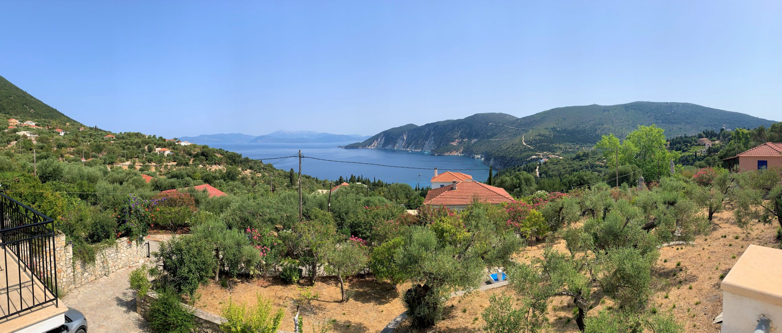 View from Afales View for rent in Ithaca Greece, Kolleri