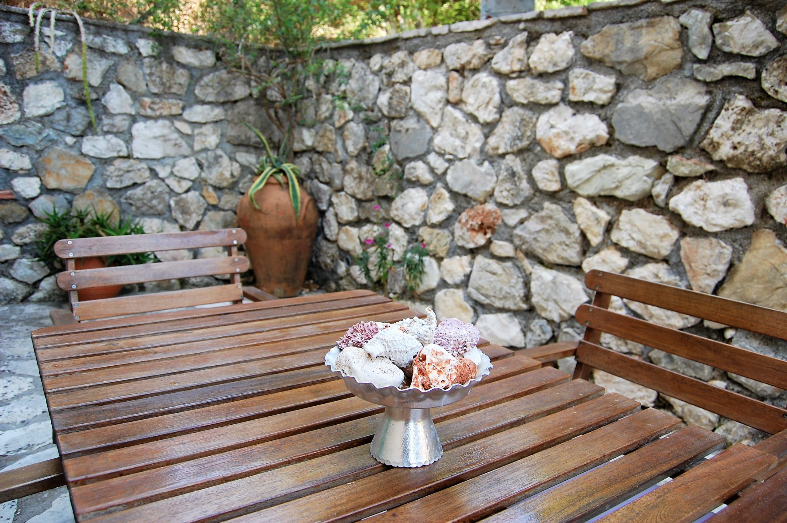 Outside balcony from Afales View for rent in Ithaca Greece, Kolleri