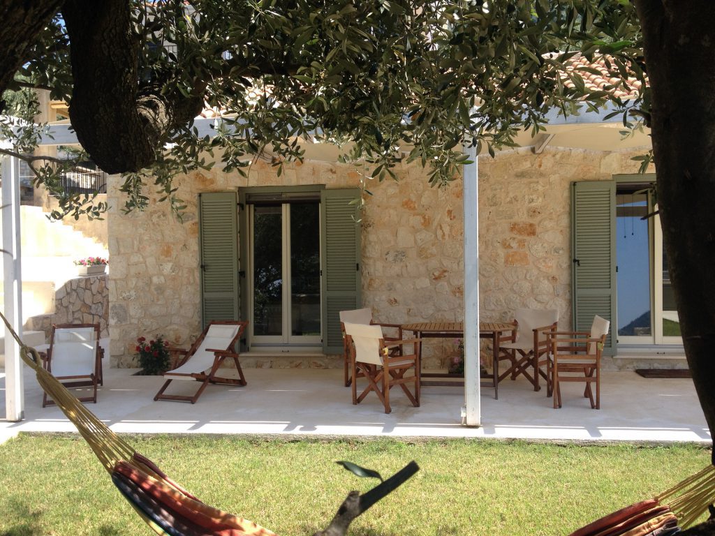 Holiday house with stone patio area in Stavros Ithaca Greece