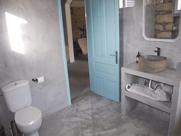 Interior of renovated bathroom, project completed by MV Properties