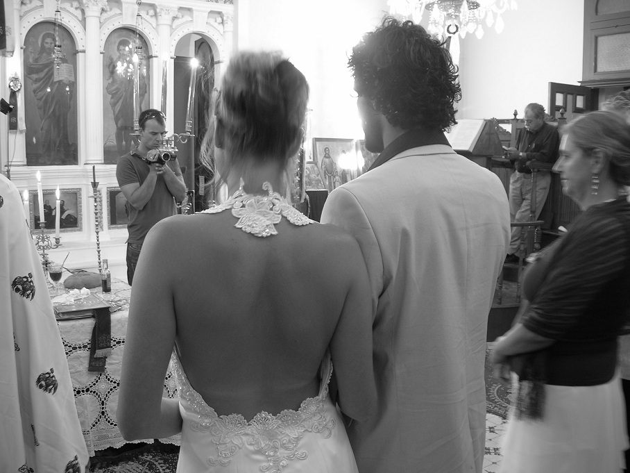 Church wedding on Ithaca Greece