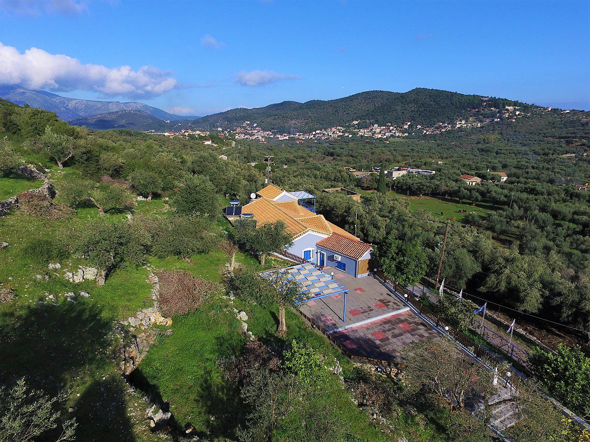 Aerial view of business for sale in Ithaca Greece Vathi