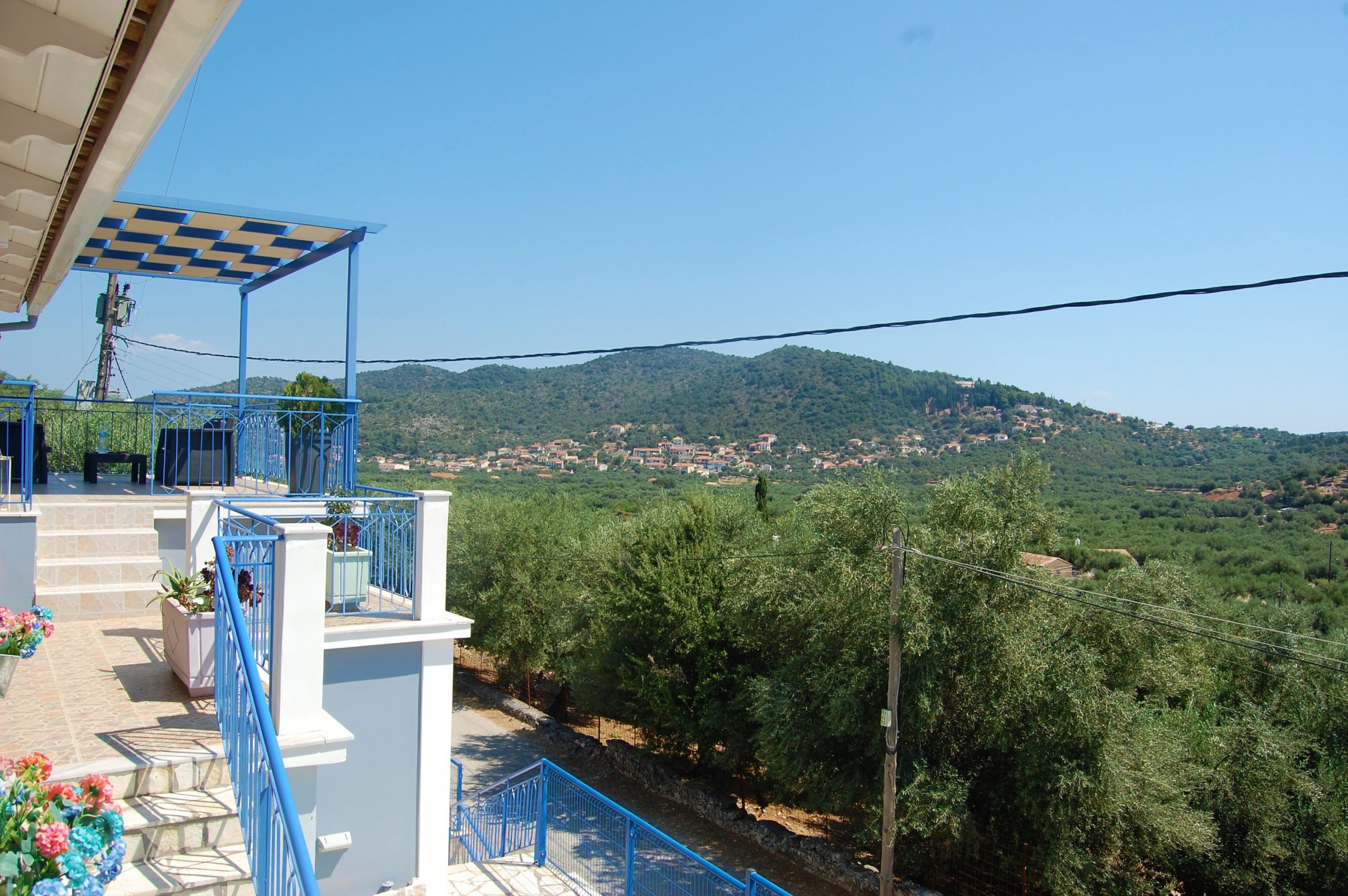 View from balcony bussiness for sale , Ithaca Greece Vathi