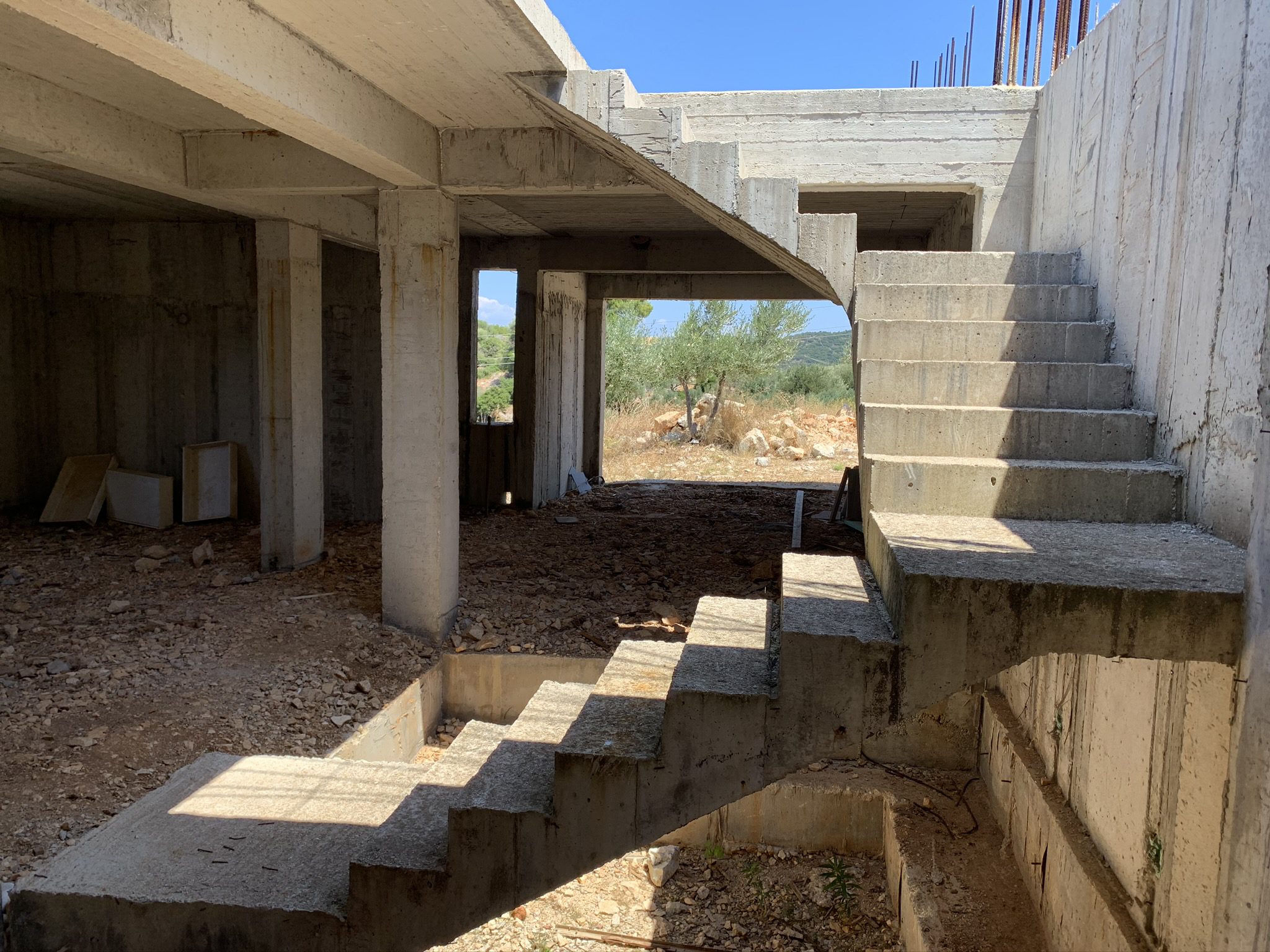 Structural foundation of property old off plan in Vathi