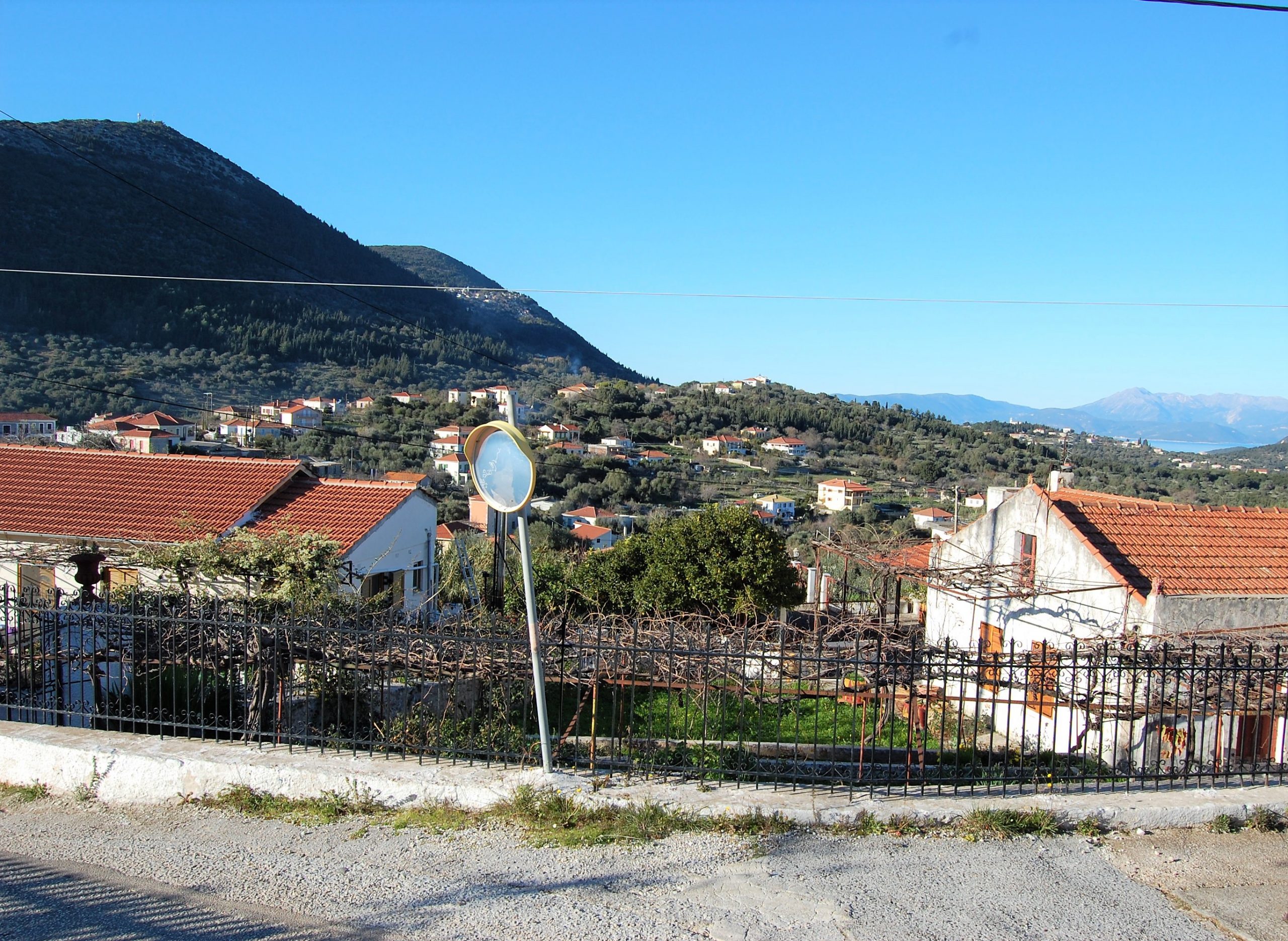 Θέα από το σπίτι προς πώληση στην Ιθάκη Ελλάδα, Σταυρός