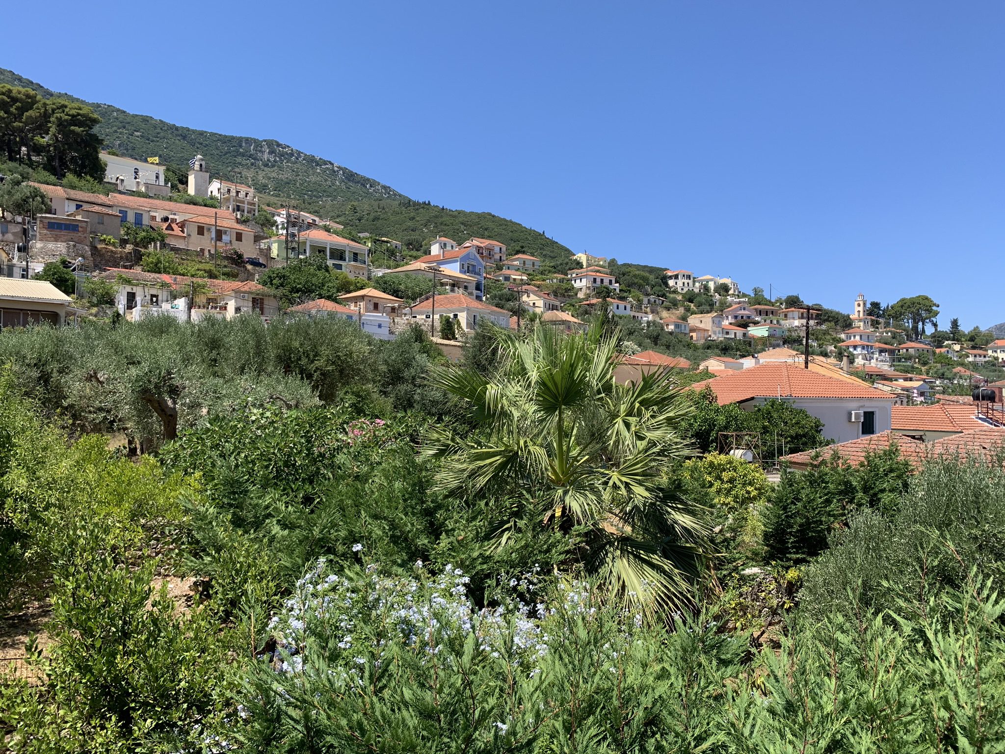 View from balcony of property for sale in Ithaca Greece Vathi