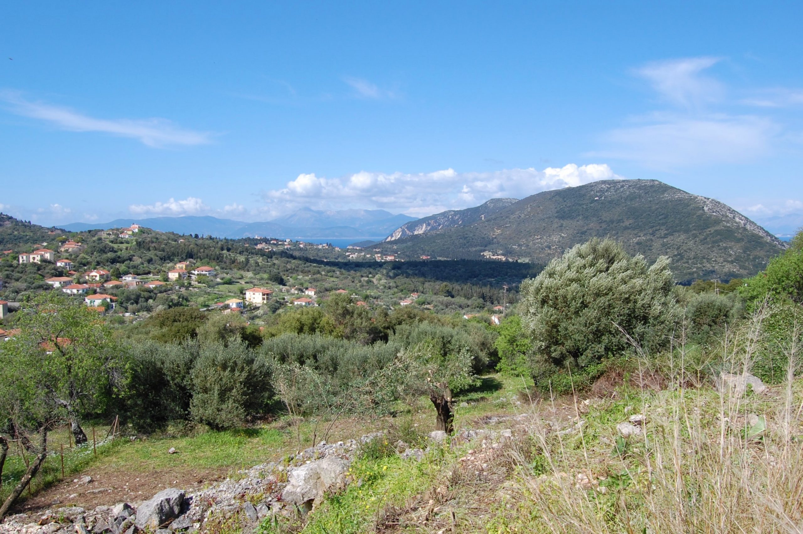 Terrain of landscape of land for sale Ithaca Greece Stavros