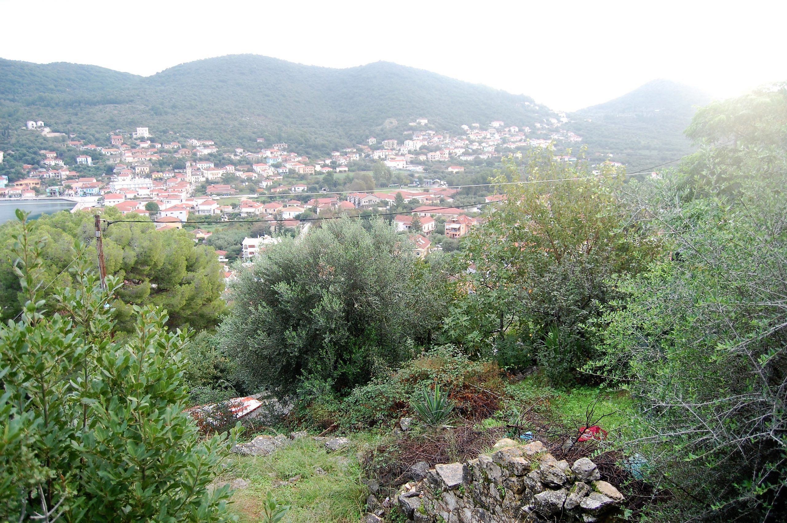 Terrain of land with ruin for sale in Ithaca Greece, Vathi