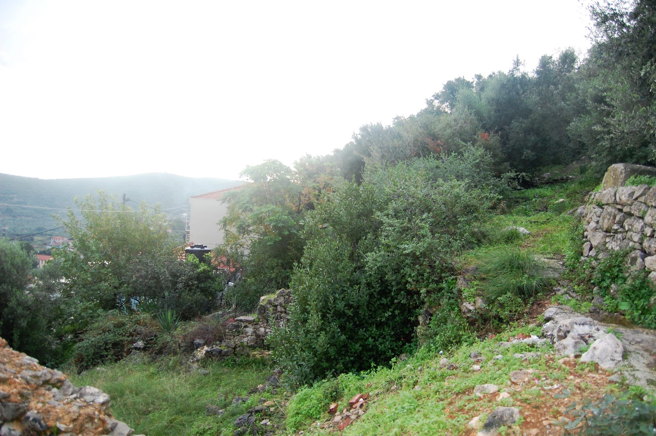 Terrain of land with ruin for sale in Ithaca Greece, Vathi
