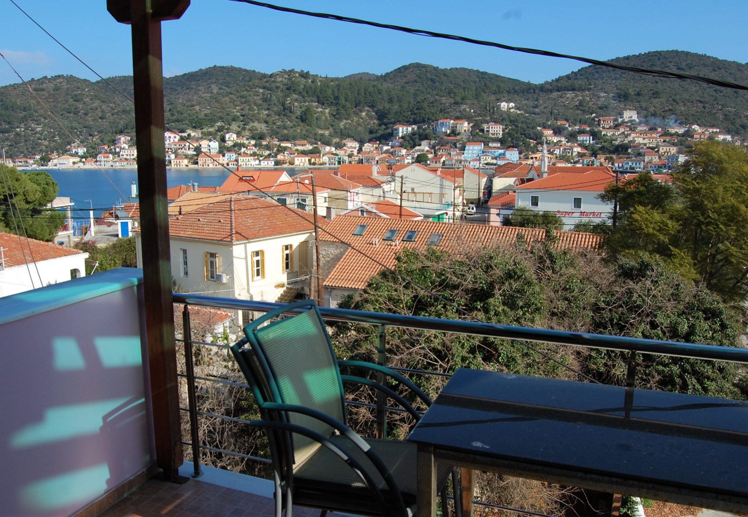 View from house for sale in Ithaca Greece, Vathi