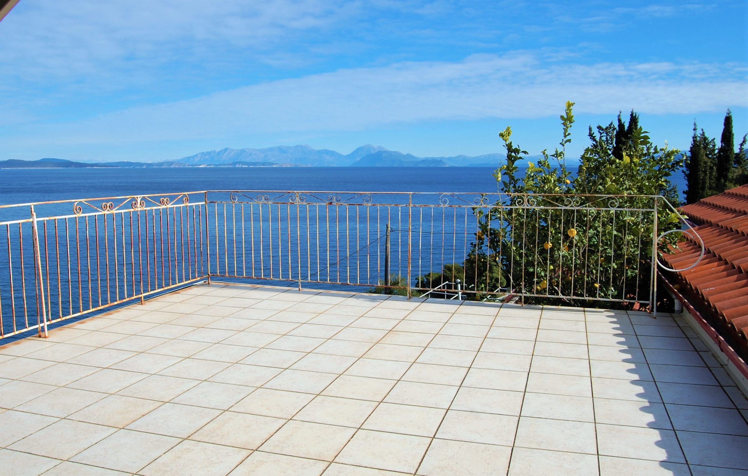 Sea view of house for rent Ithaca Greece, Frikes
