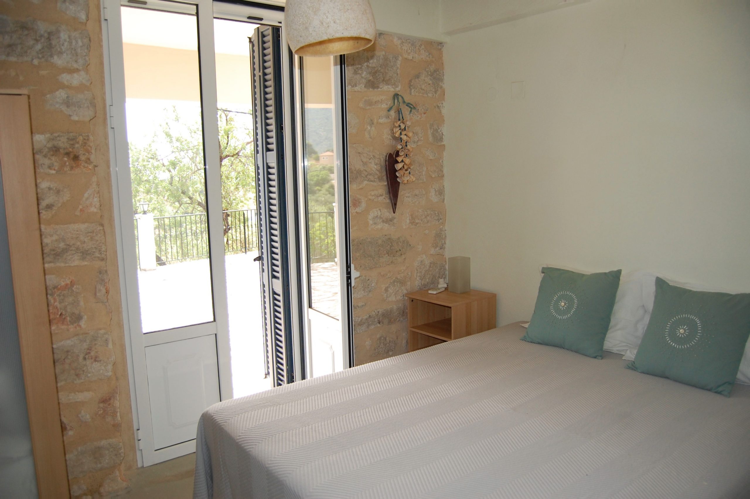 Bedroom of holiday house for rent on Ithaca Greece, kolleri