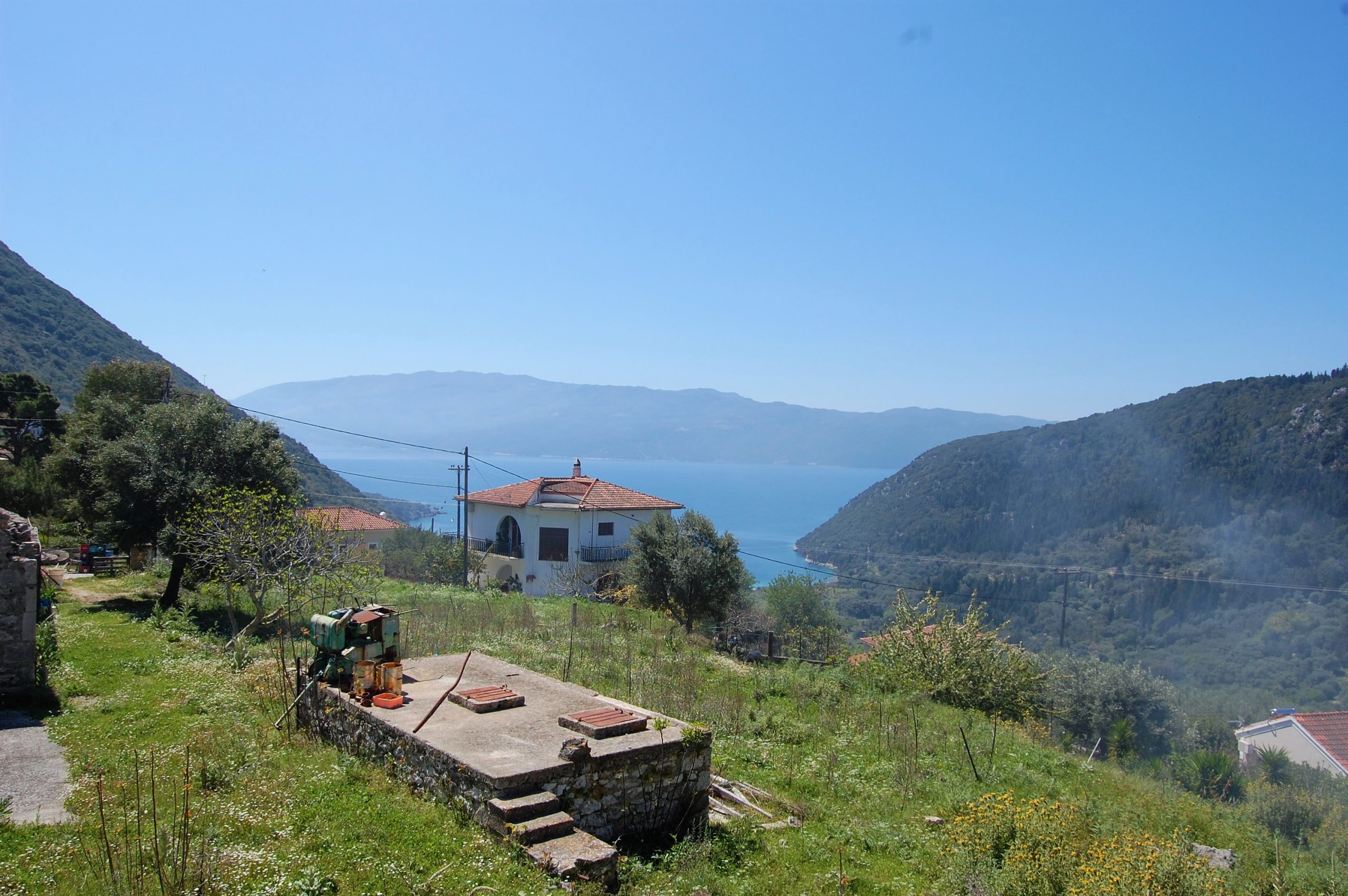 Sea view of house for sale in Ithaca Greece, Stavros