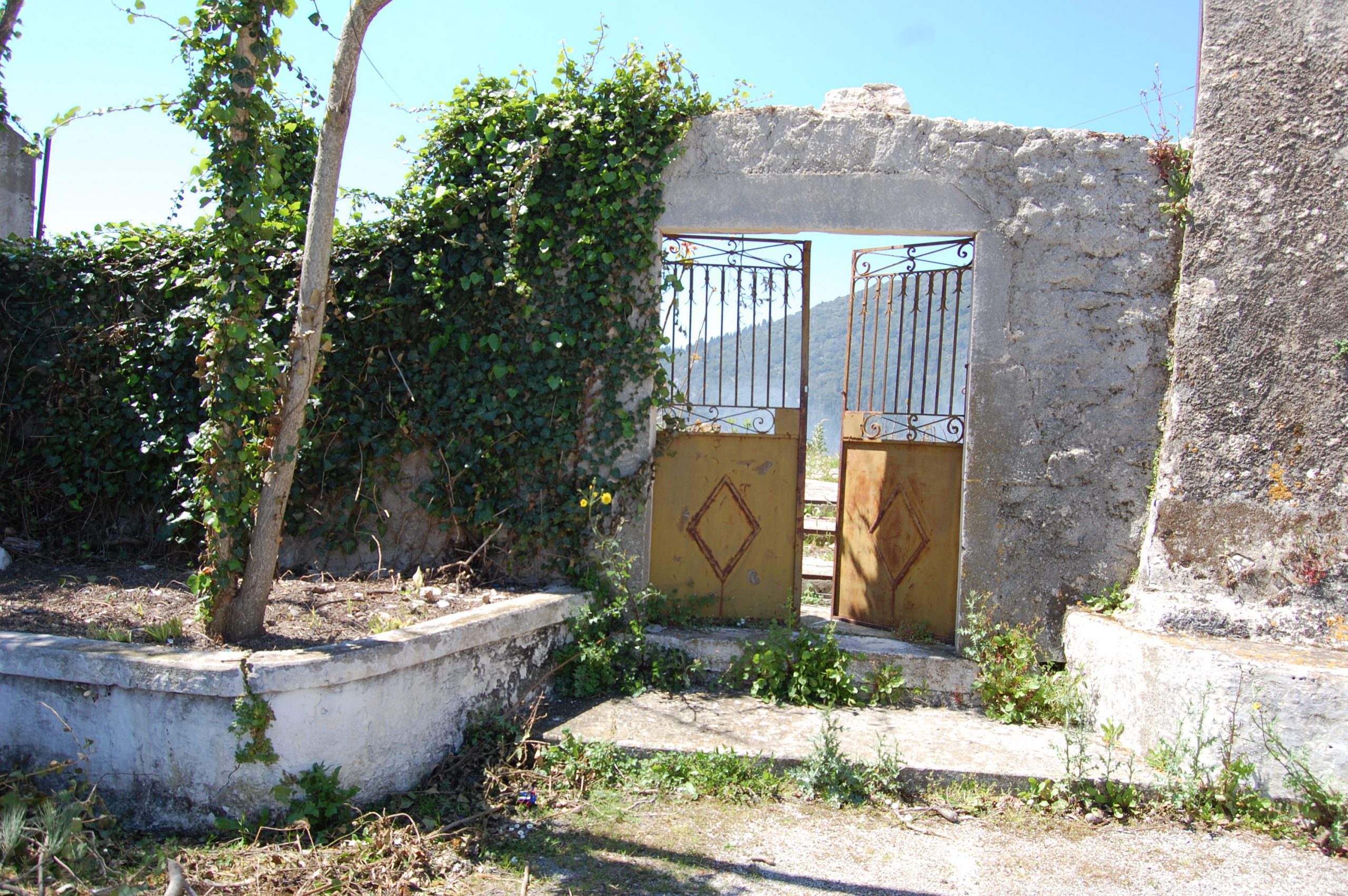 Exterior facade of house for sale in Ithaca Greece, Stavros