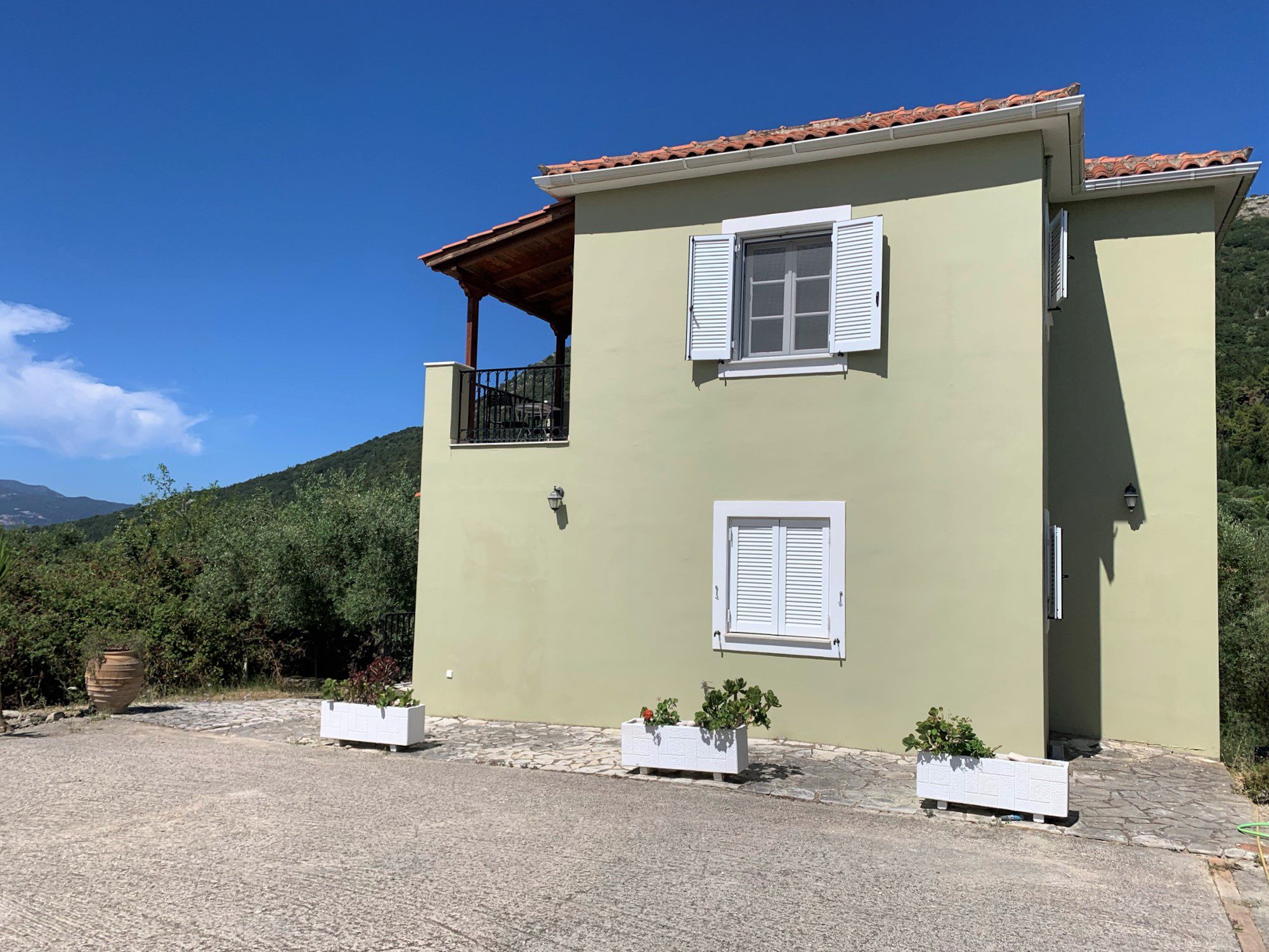 Exterior of house for rent in Ithaca Greece Stavros
