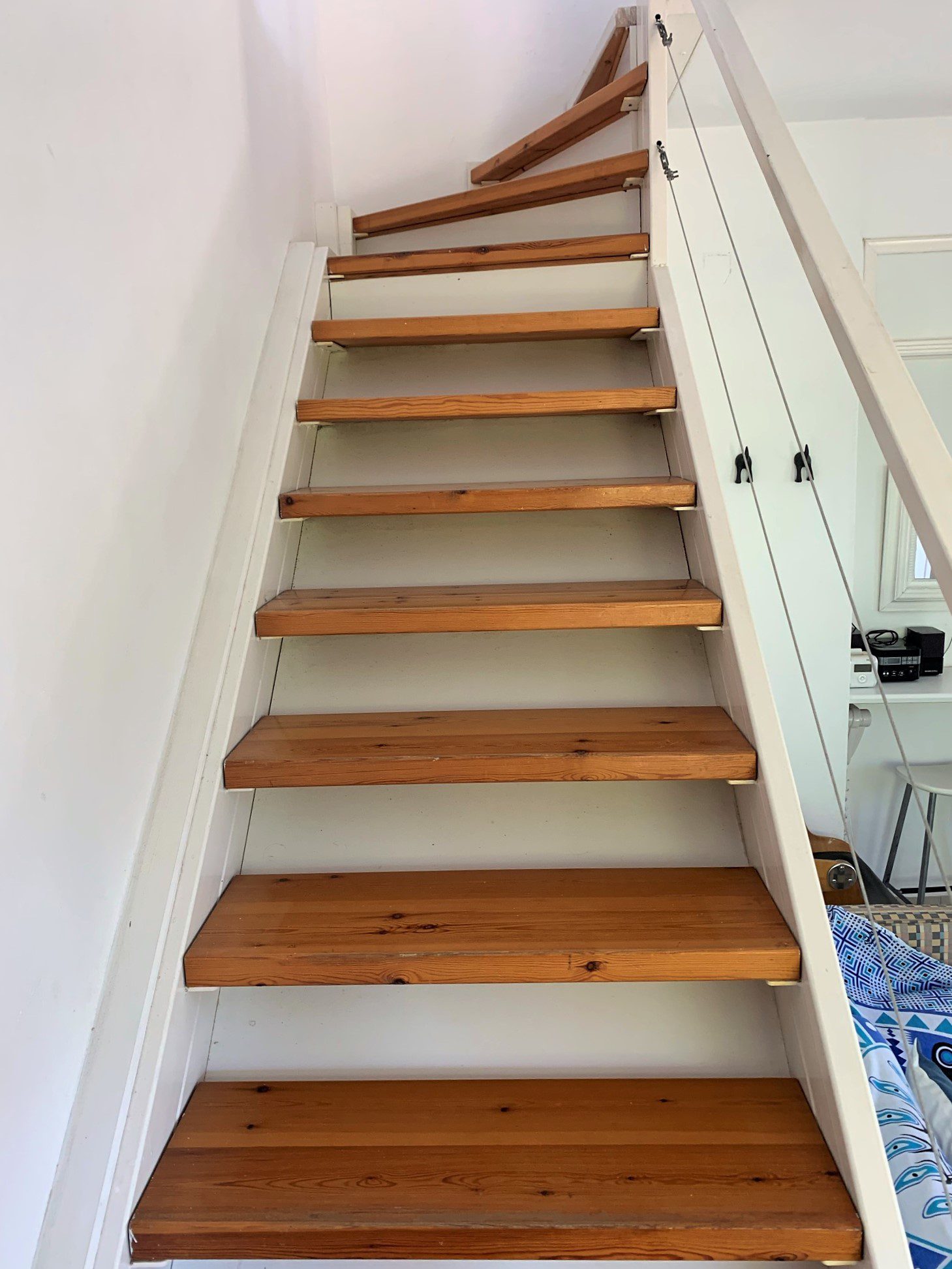 Interior staircase of house for rent in Ithaca Greece Stavros