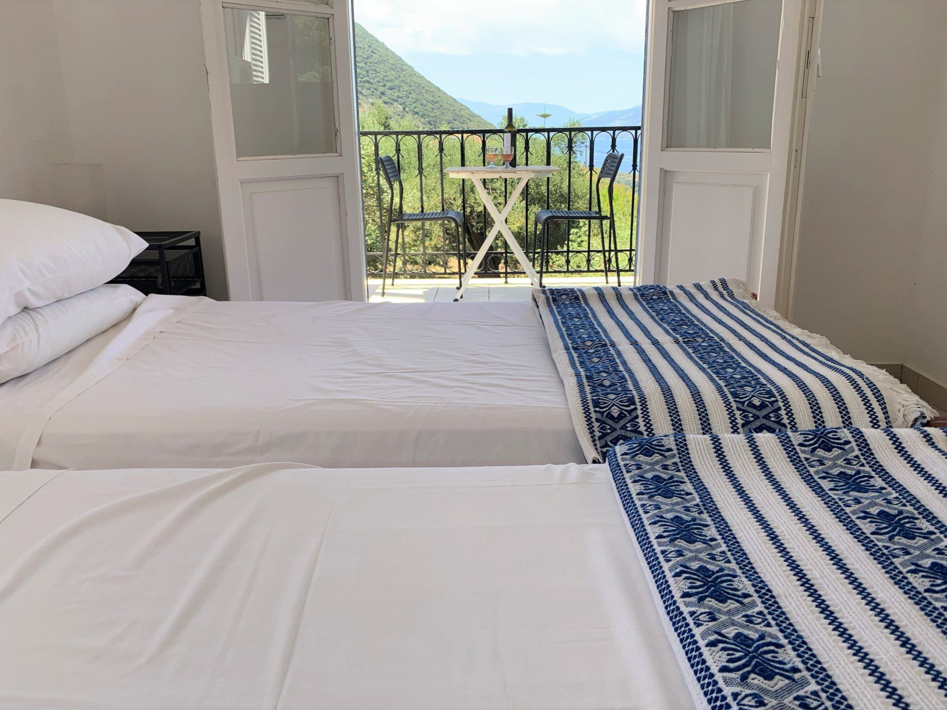 Bedroom of house for rent in Ithaca Greece Stavros