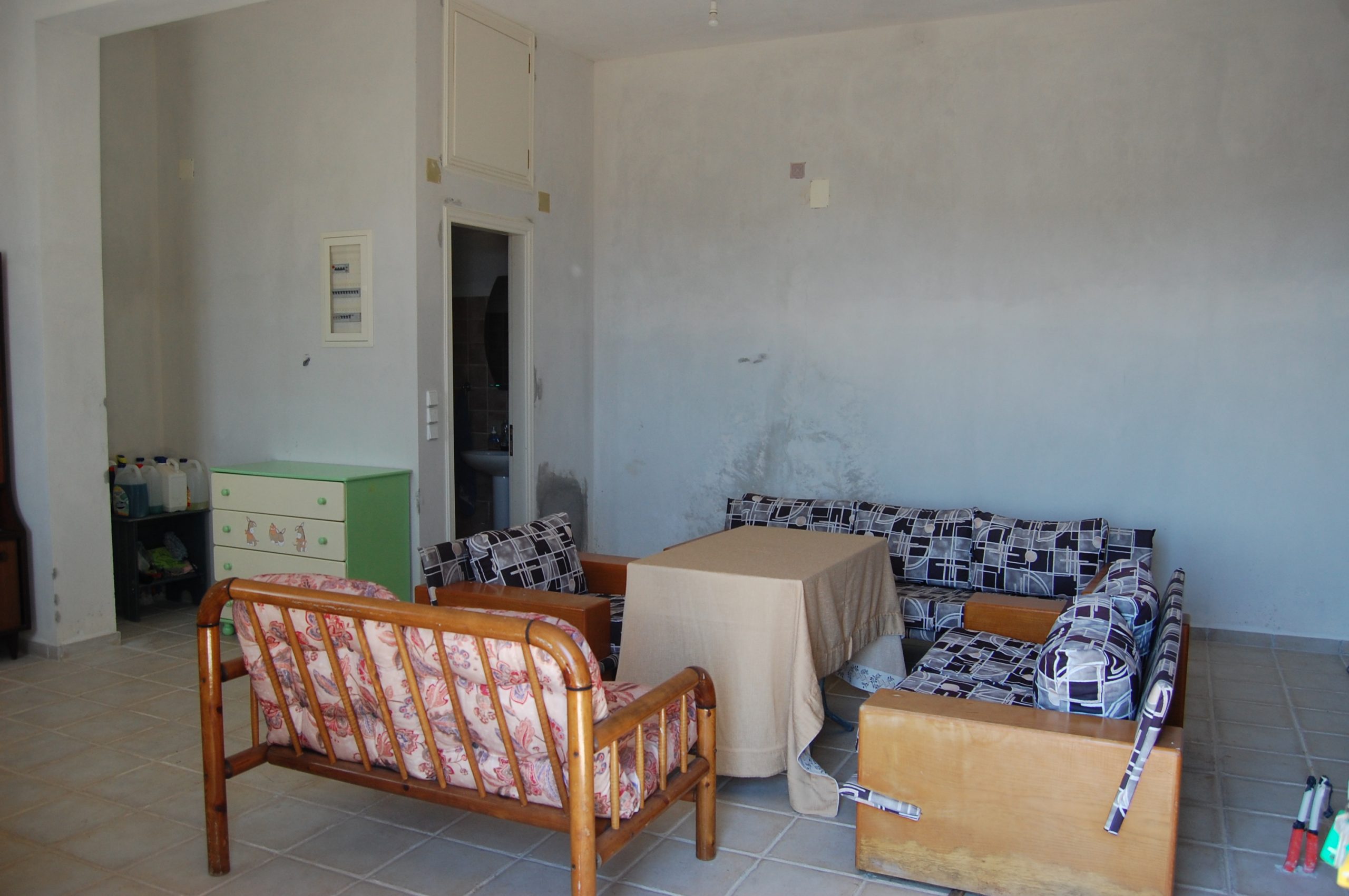Interior of flat underneath property for sale in Ithaca Greece Perachori
