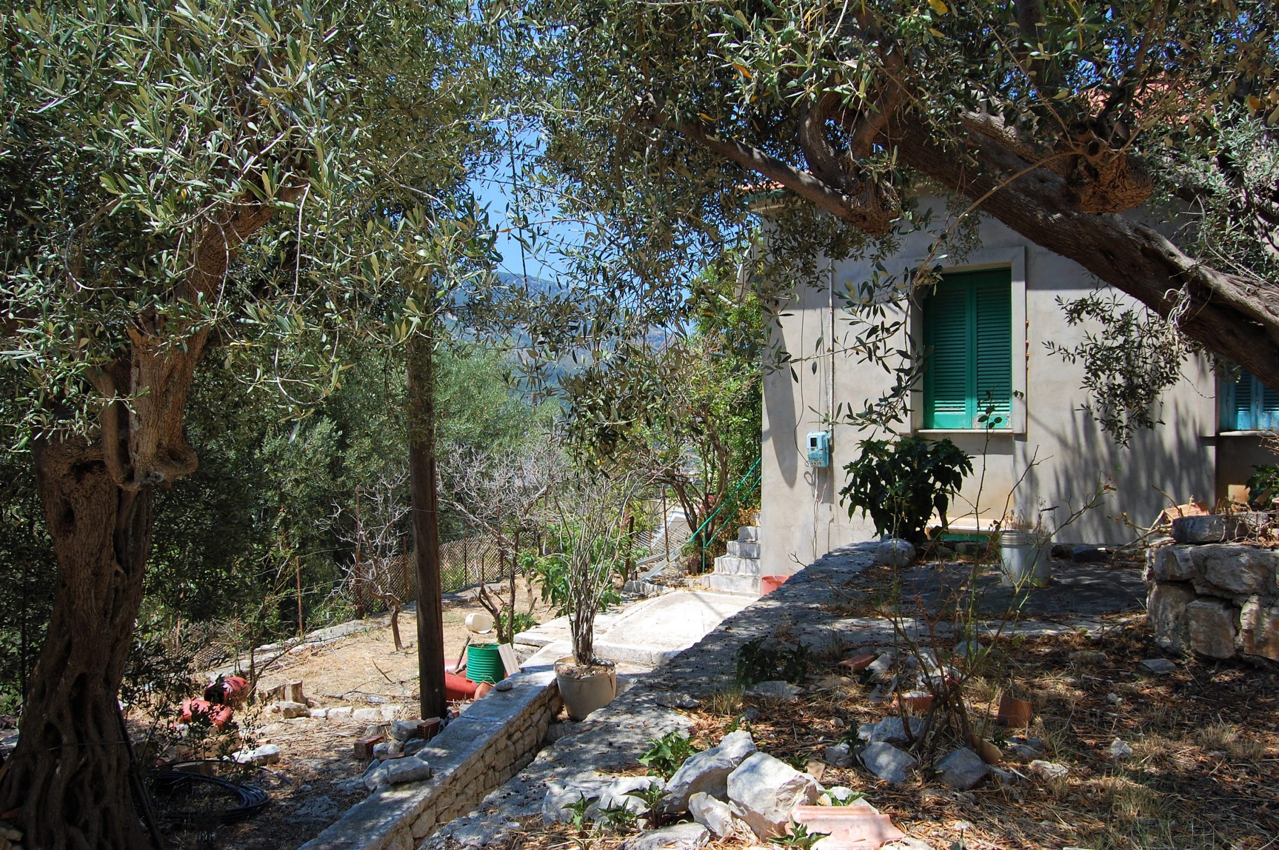 Exterior terrace of property for sale in Vathi Ithaca Greece