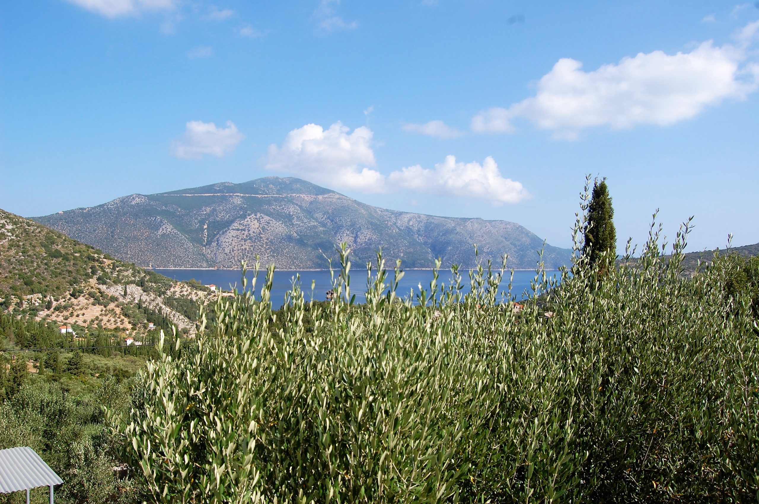Θέα στη θάλασσα του ακινήτου προς πώληση στην Ιθάκη Ελλάδα Βαθύ