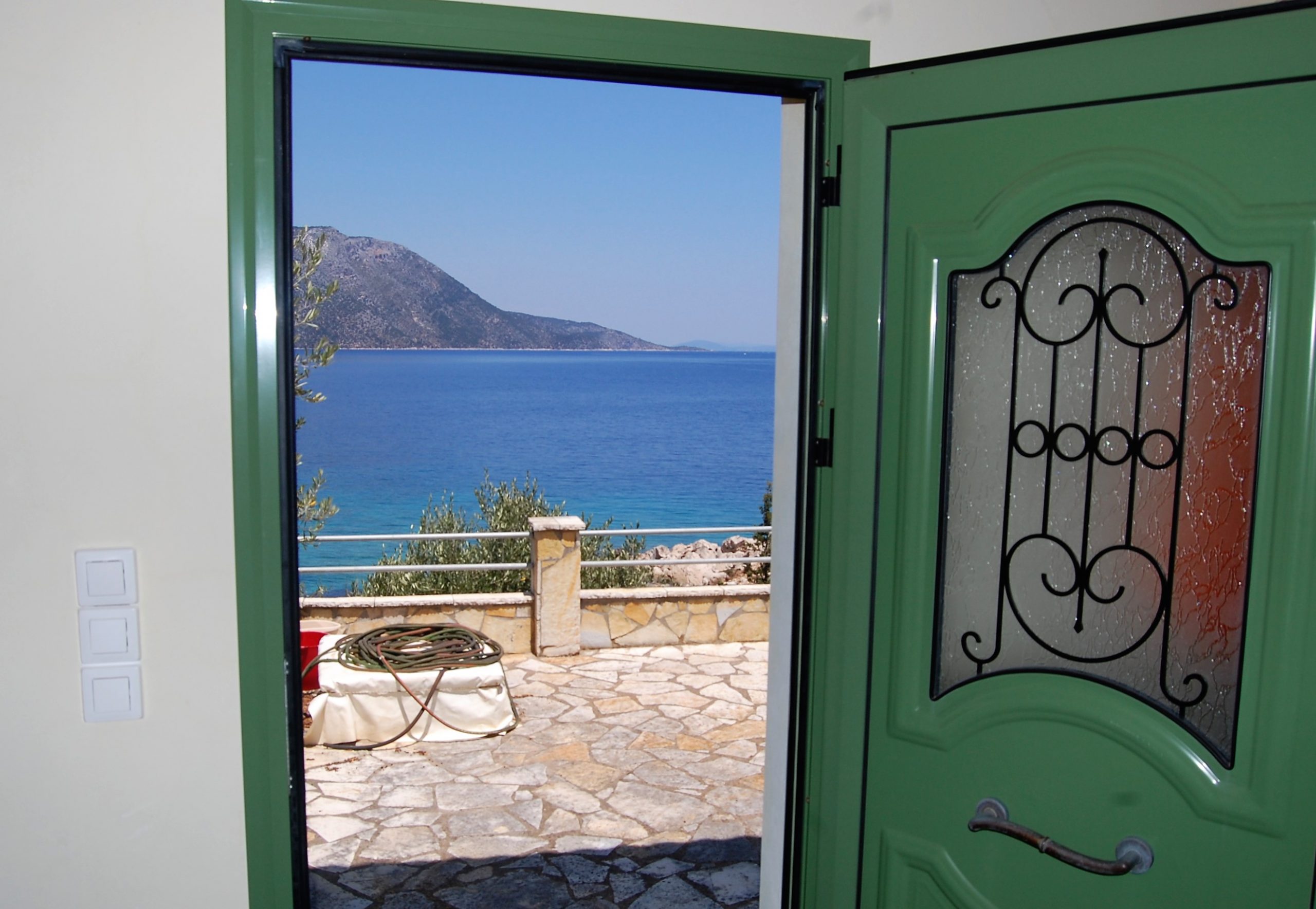 Interior of coastal house for sale in Ithaca Greece Vathi