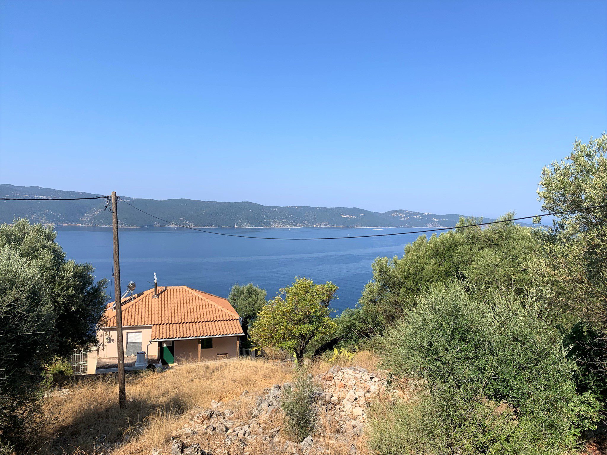 Views from house for sale Ithaca Greece, Lefki