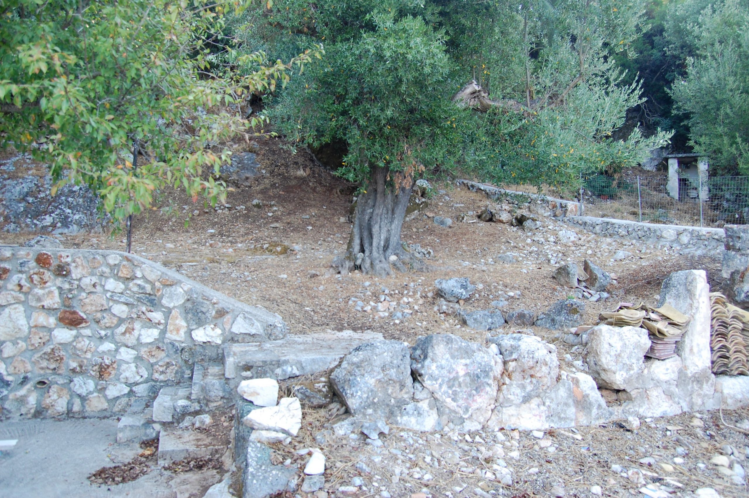 Natural stone landscape of house for sale in Ithaca Greece, Lefki